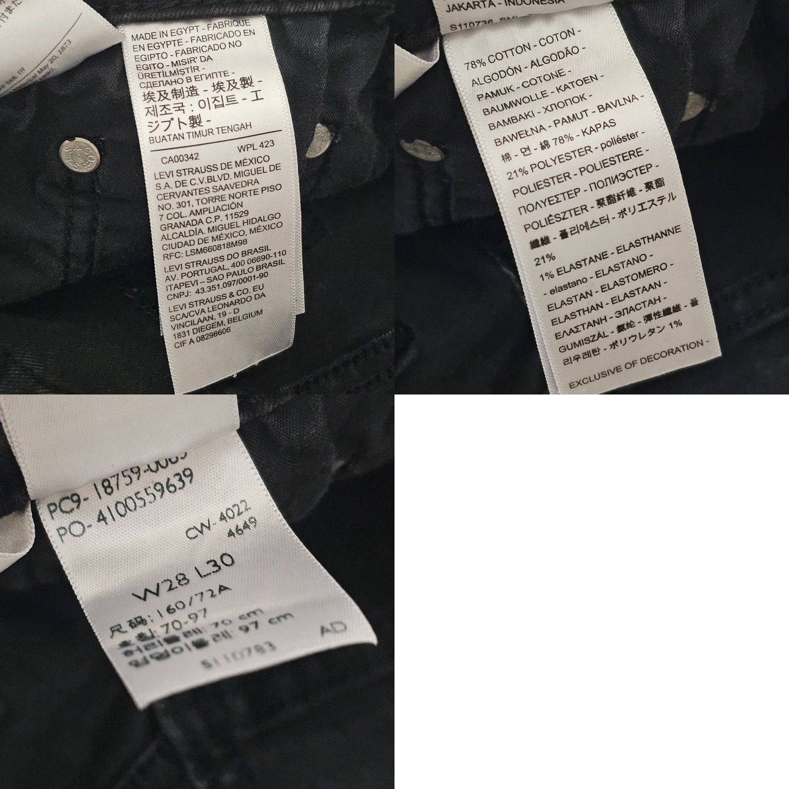 Levi's Levis 725 Jeans Womens 28 Black Boot Cut High Rise Stretch Denim 24x28 Jeans Women Boots Cut 725 Levis Black 28 Regular Stretch Denim Men? Size 28" / US 6 / IT 42 - 9 Thumbnail