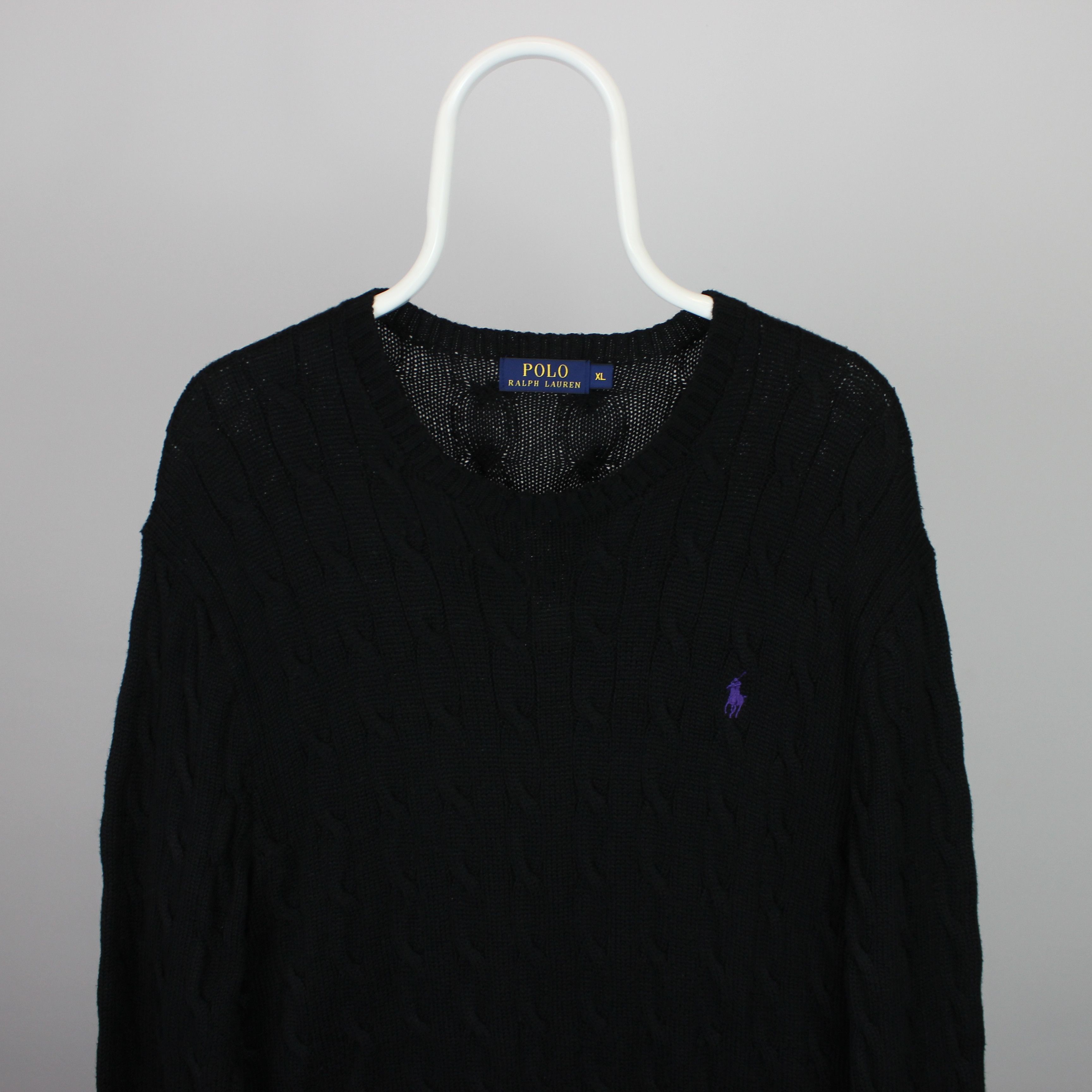 Polo Ralph Lauren Polo Ralph Lauren sweater knitwear XL black vintage Size US XL / EU 56 / 4 - 1 Thumbnail