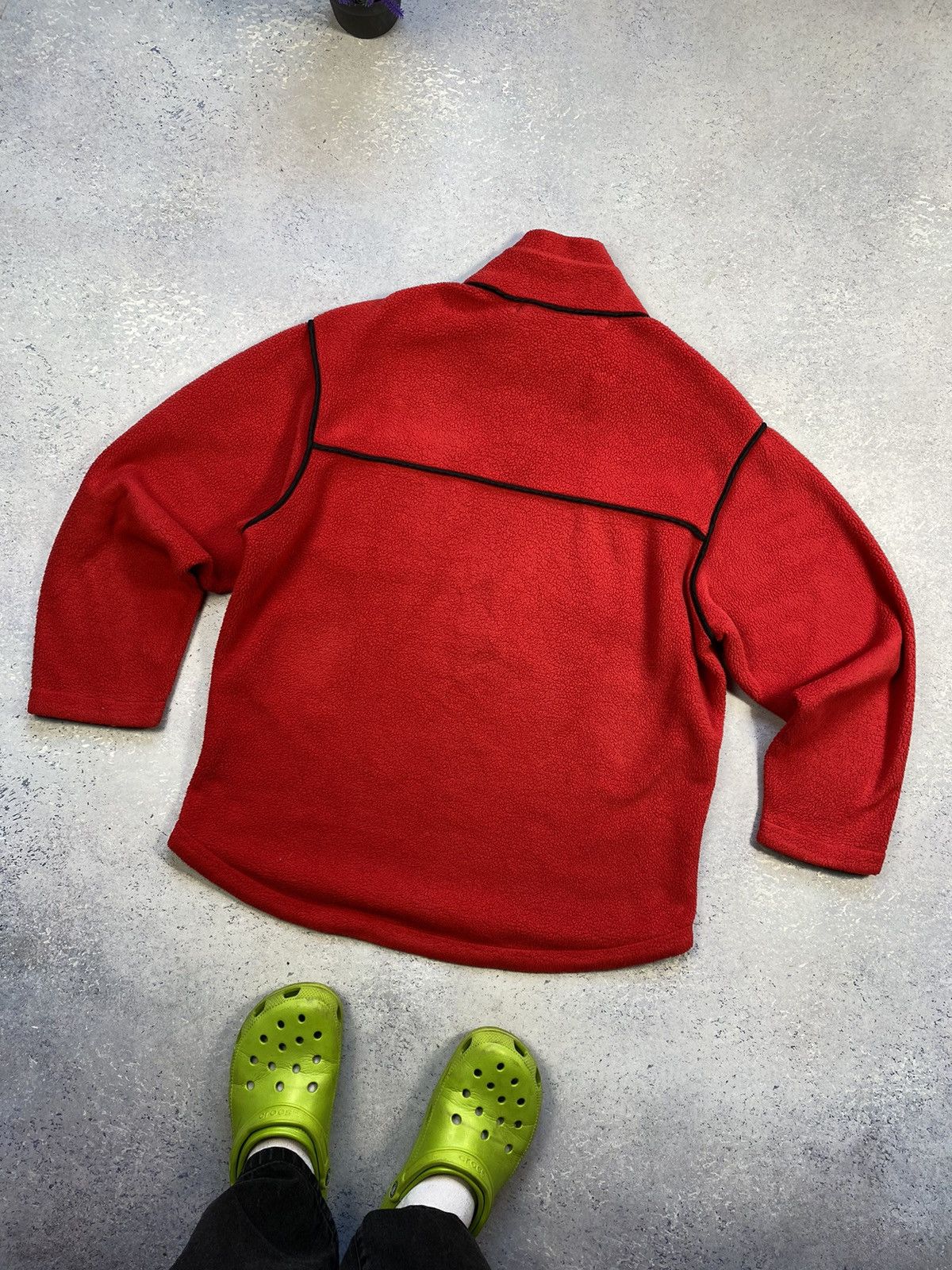 Frauenschuh Men’s Red FRAUENSCHUH Polartec Fleece Jacket Size Small Size US S / EU 44-46 / 1 - 7 Thumbnail