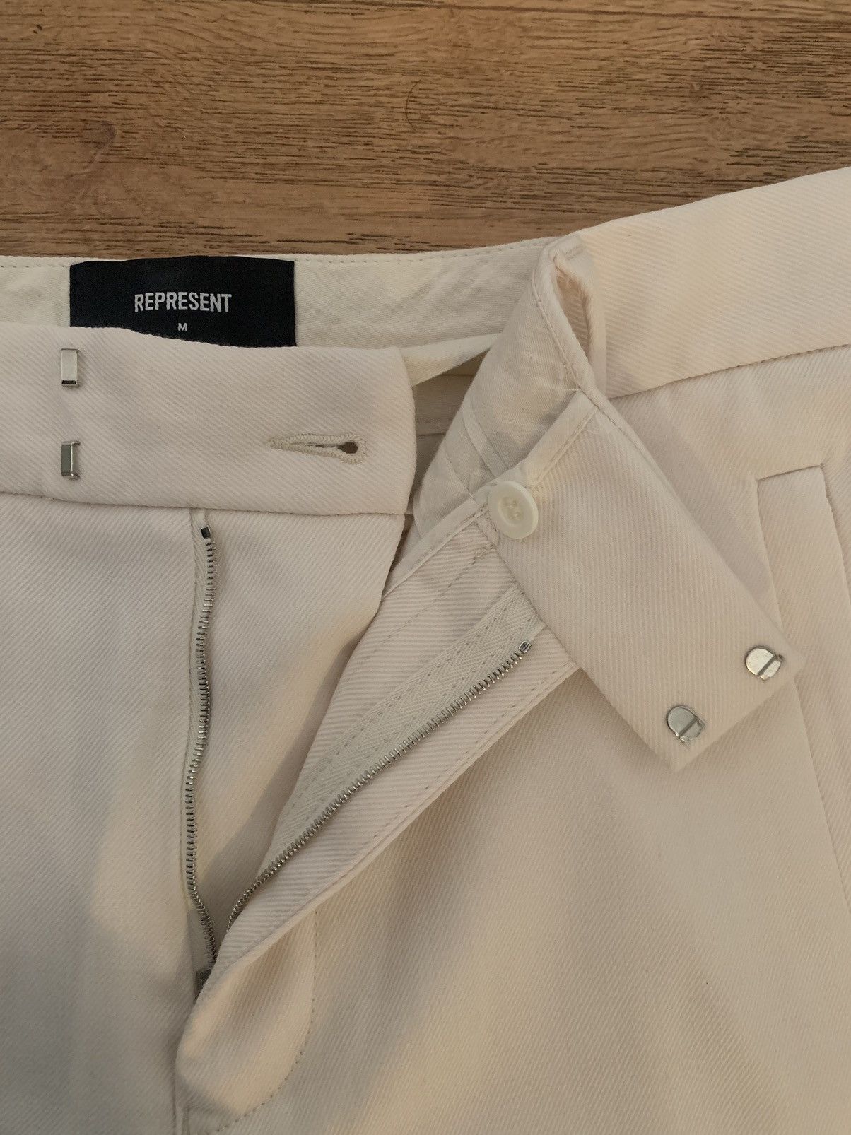 Represent Clo. Ivory Colored Minimalist Pants Size US 32 / EU 48 - 3 Thumbnail