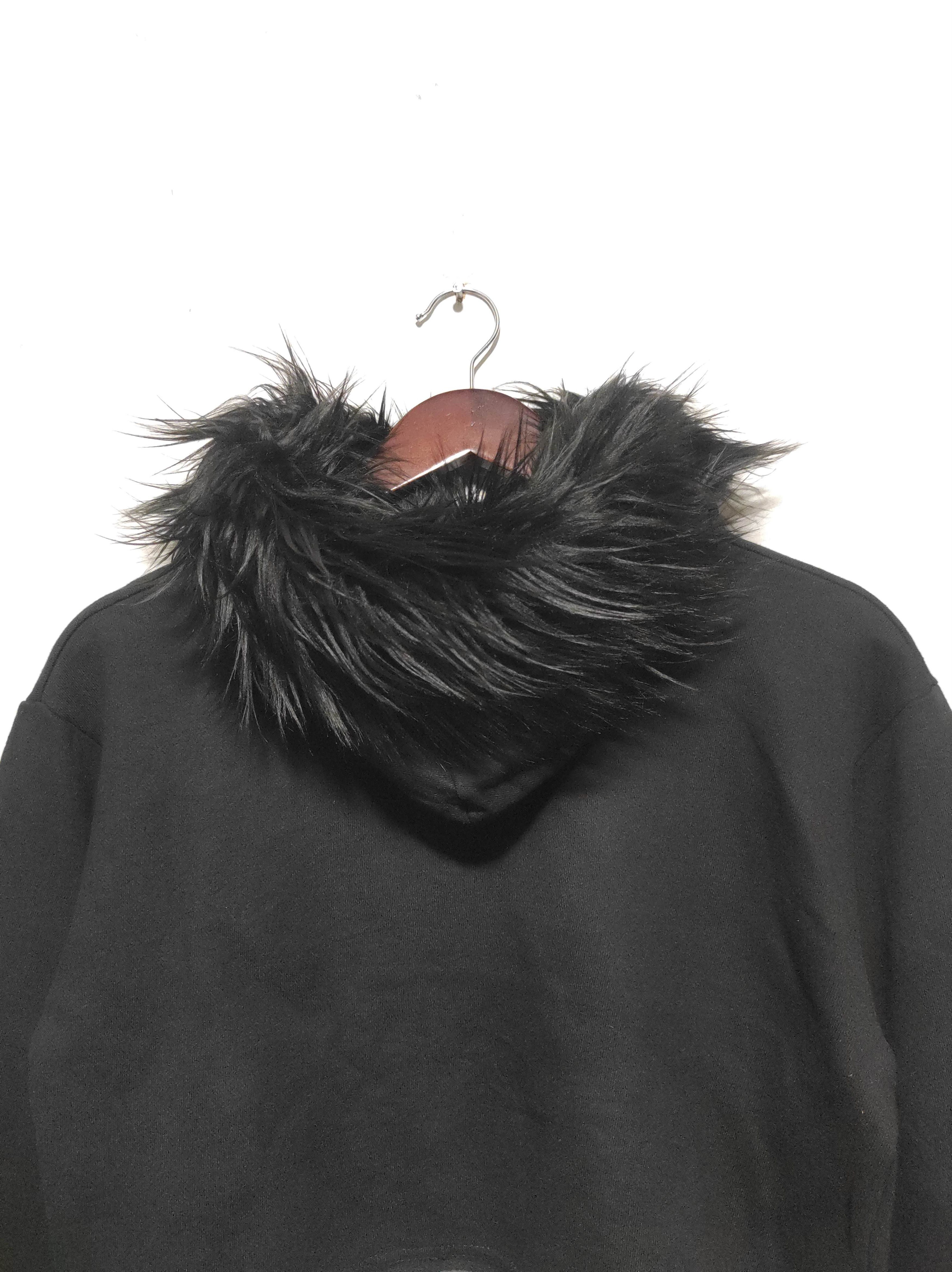 Hysteric Glamour Peace Crop Black Fur Hoodie Parka IfSixWasNine LGB style Size M / US 6-8 / IT 42-44 - 17 Thumbnail