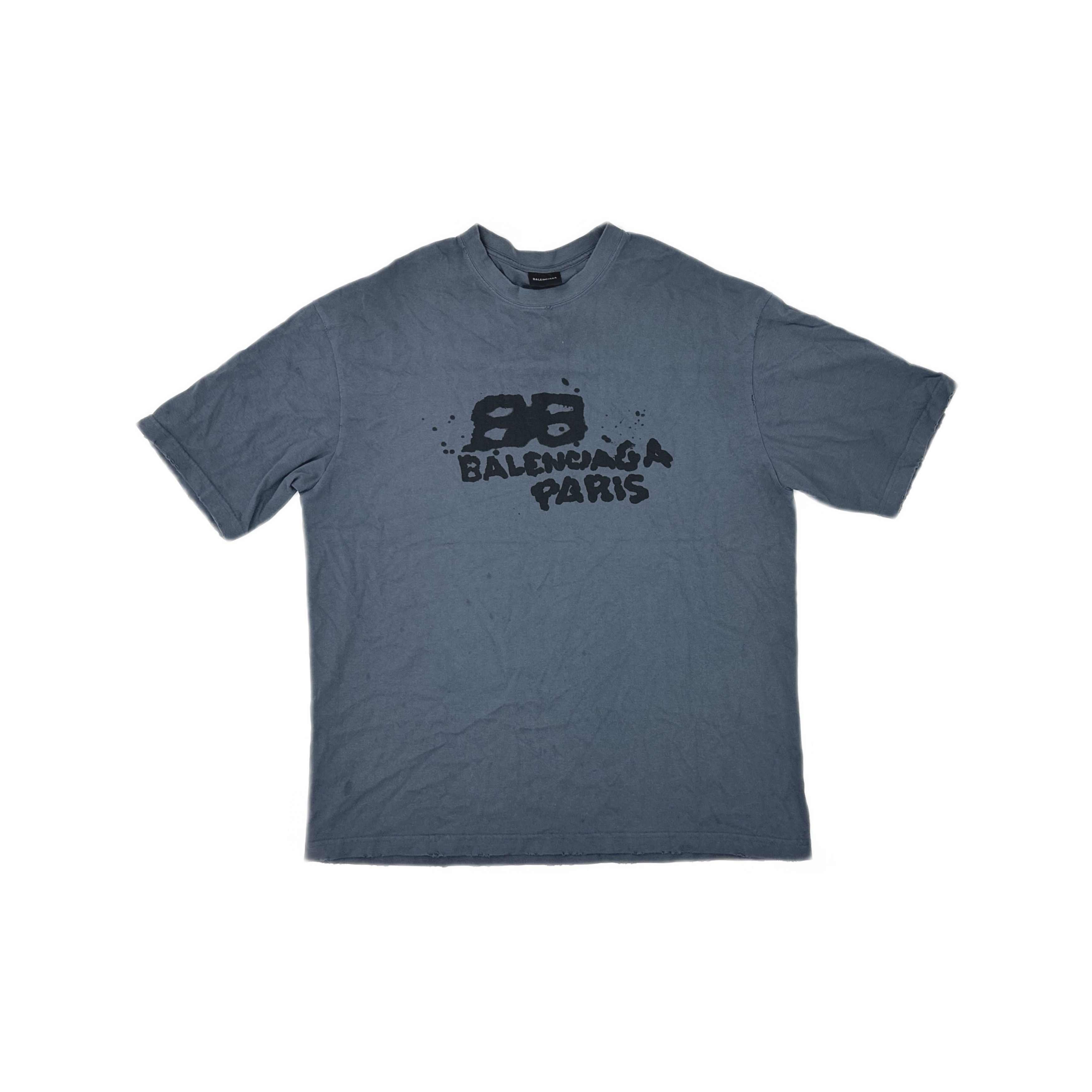 Balenciaga Balenciaga Hand Drawn BB Icon T-Shirt Size L Size US L / EU 52-54 / 3 - 1 Thumbnail