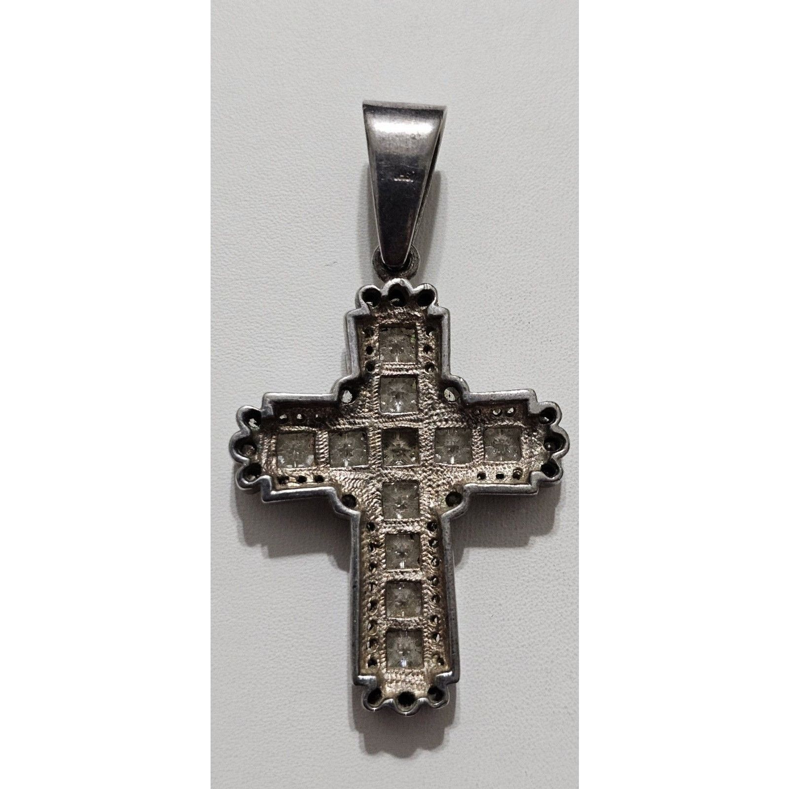 Other Cubic Zirconia Cross Pendant Sterling Silver 925 Size ONE SIZE - 2 Thumbnail