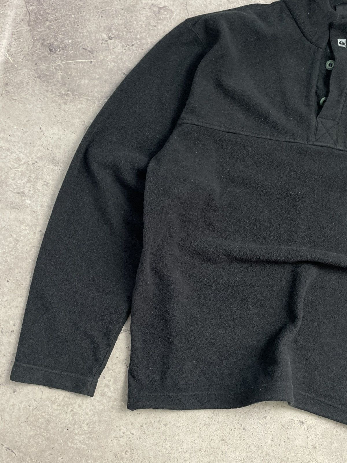 Quiksilver × Vintage QUIKSILVER VINTAGE BLACK LOGO 1/3 ZIP FLEECE Size US L / EU 52-54 / 3 - 3 Thumbnail