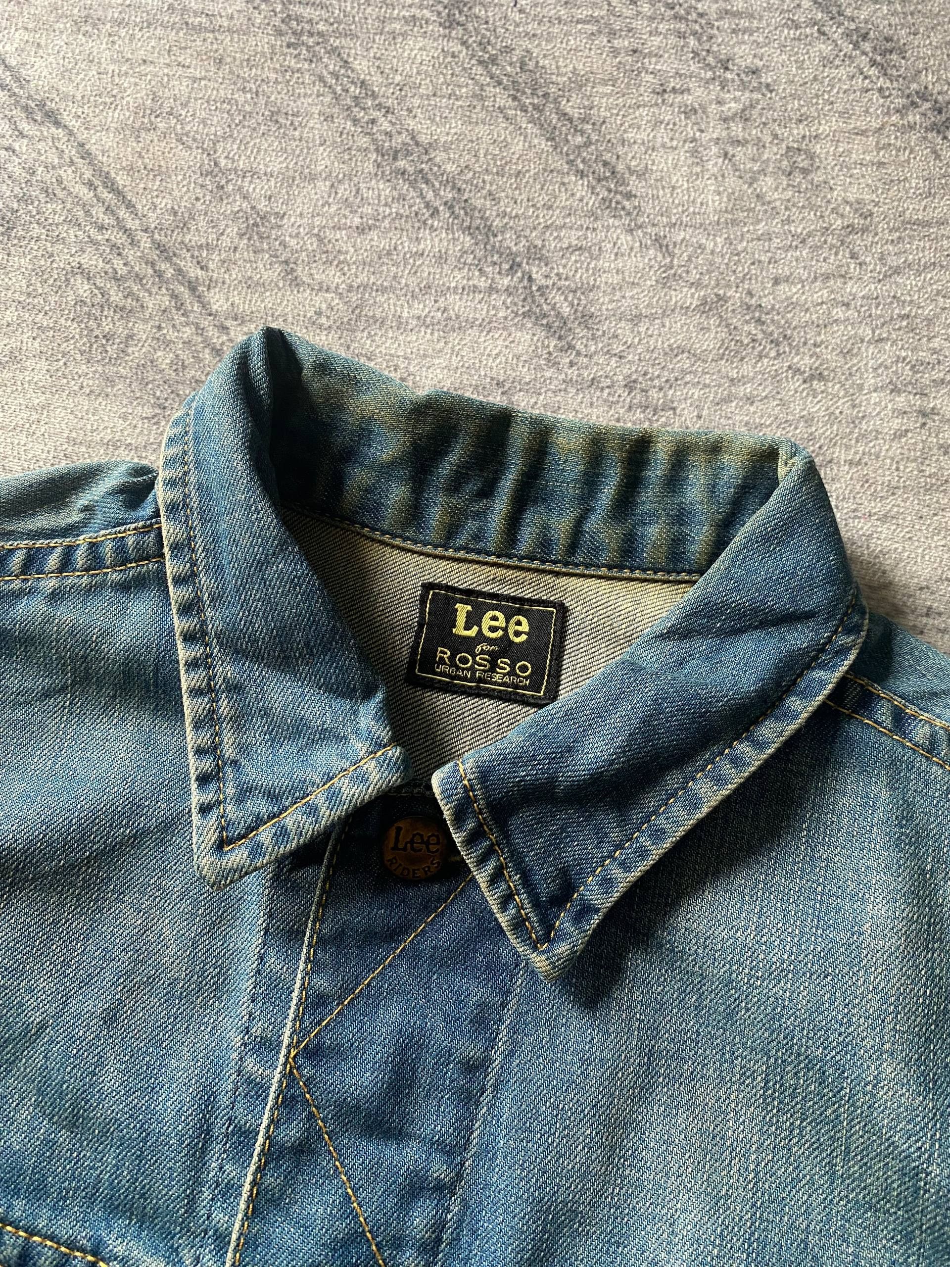 Lee Rare!!! Lee For Rosso Denim Trucker Jacket Size XS / US 0-2 / IT 36-38 - 3 Thumbnail