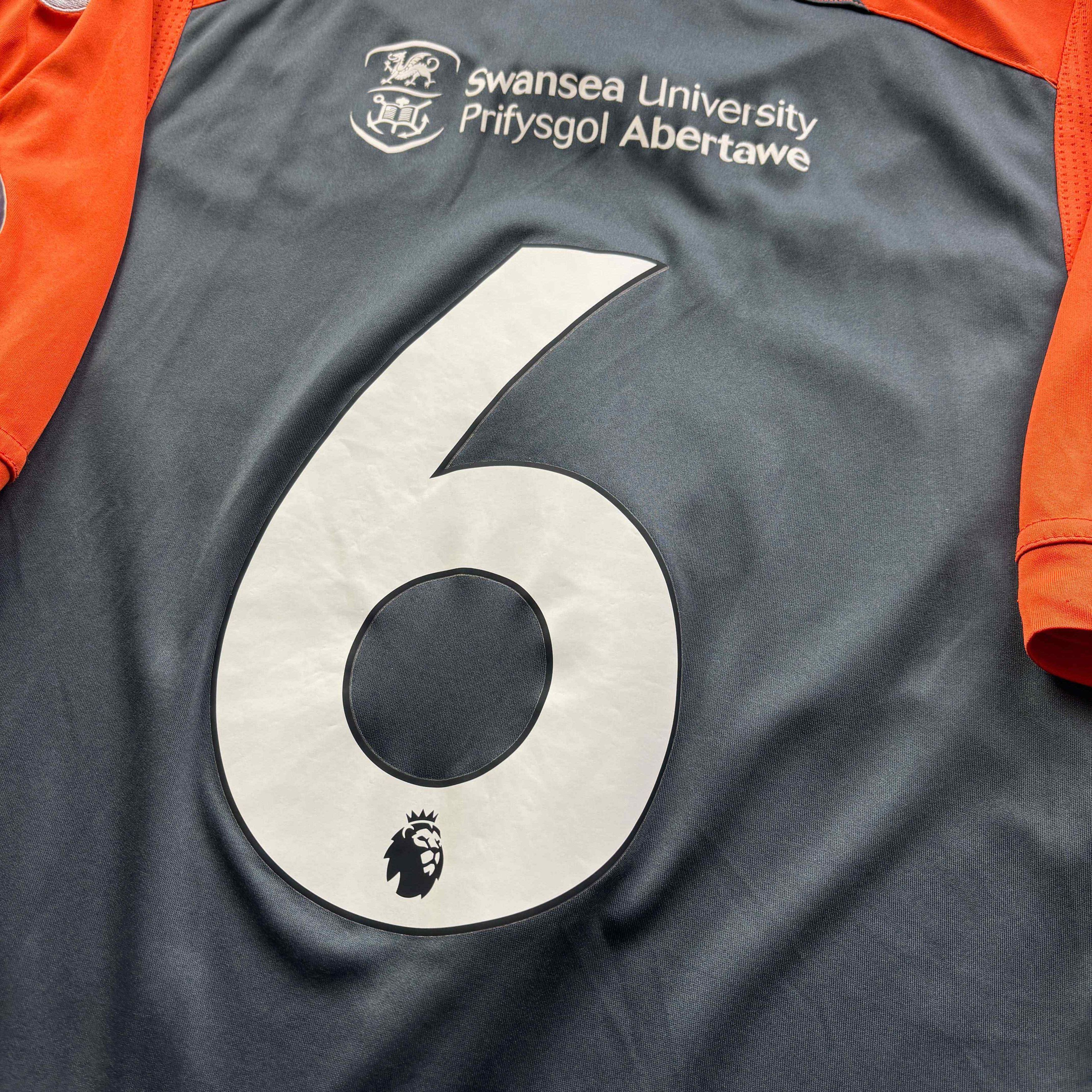 Joma MATCH WORN Swansea City 2018-19 away U #6 football jersey L Size US L / EU 52-54 / 3 - 10 Thumbnail