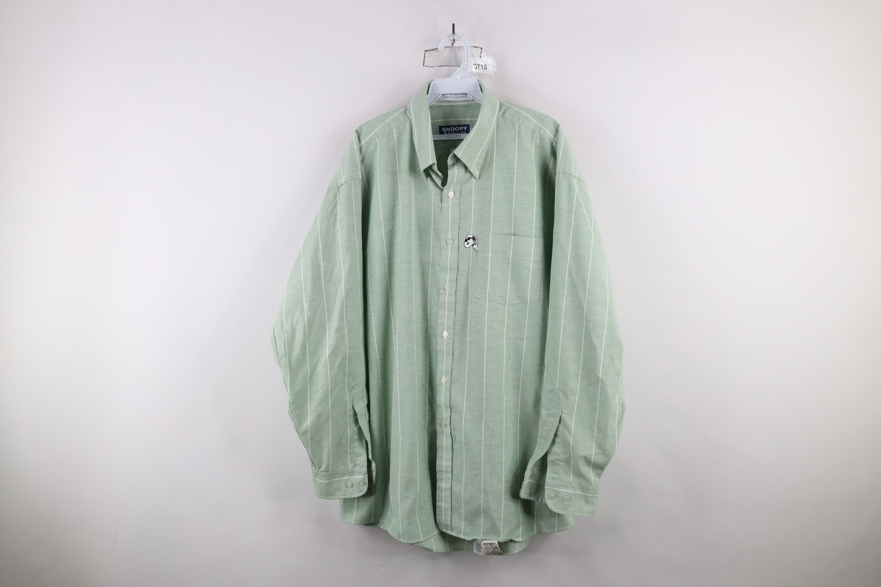 Vintage Vintage 90s Peanuts Joe Cool Striped Button Down Shirt Size US L / EU 52-54 / 3 - 1 Thumbnail