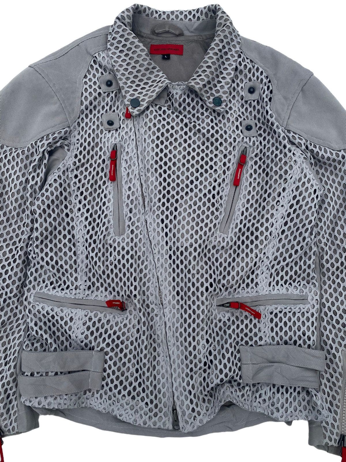 Japanese Brand Shiniciro Arakawa - Mesh Biker Jacket Size US M / EU 48-50 / 2 - 7 Thumbnail
