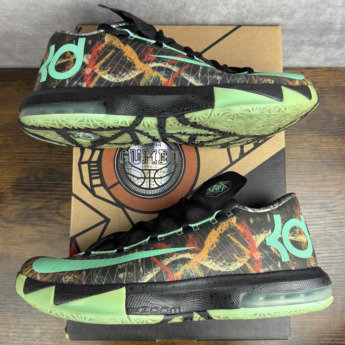 Nike Nike KD 6 All-Star Illusion 2014 Size 8.5 647781-930 OG Rare Size US 8.5 / EU 41-42 - 3 Thumbnail
