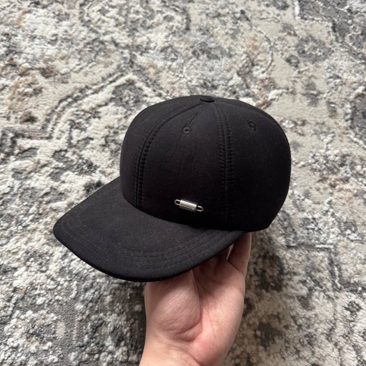 032c 032c Workshop Padded Black Metallic 6 Panel Logo Cap Hat Size ONE SIZE - 2 Thumbnail