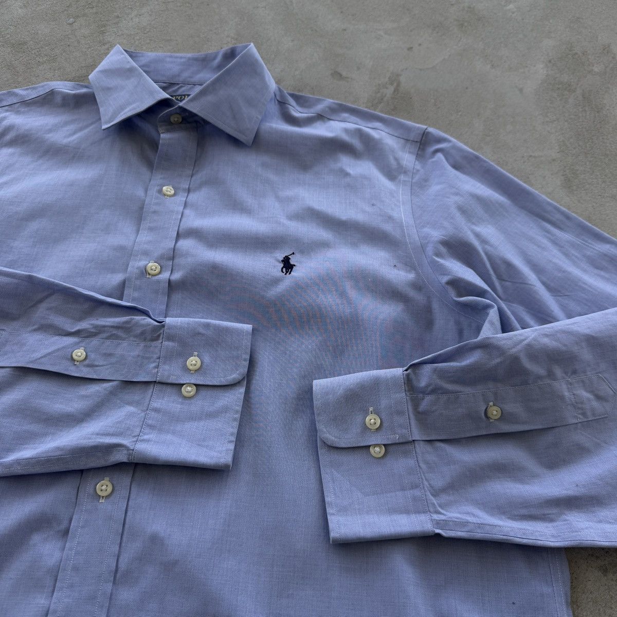 Polo Ralph Lauren × Vintage Vintage 90s Polo Ralph Lauren Button Ups Shirt Easy Care 17 Size US L / EU 52-54 / 3 - 4 Thumbnail