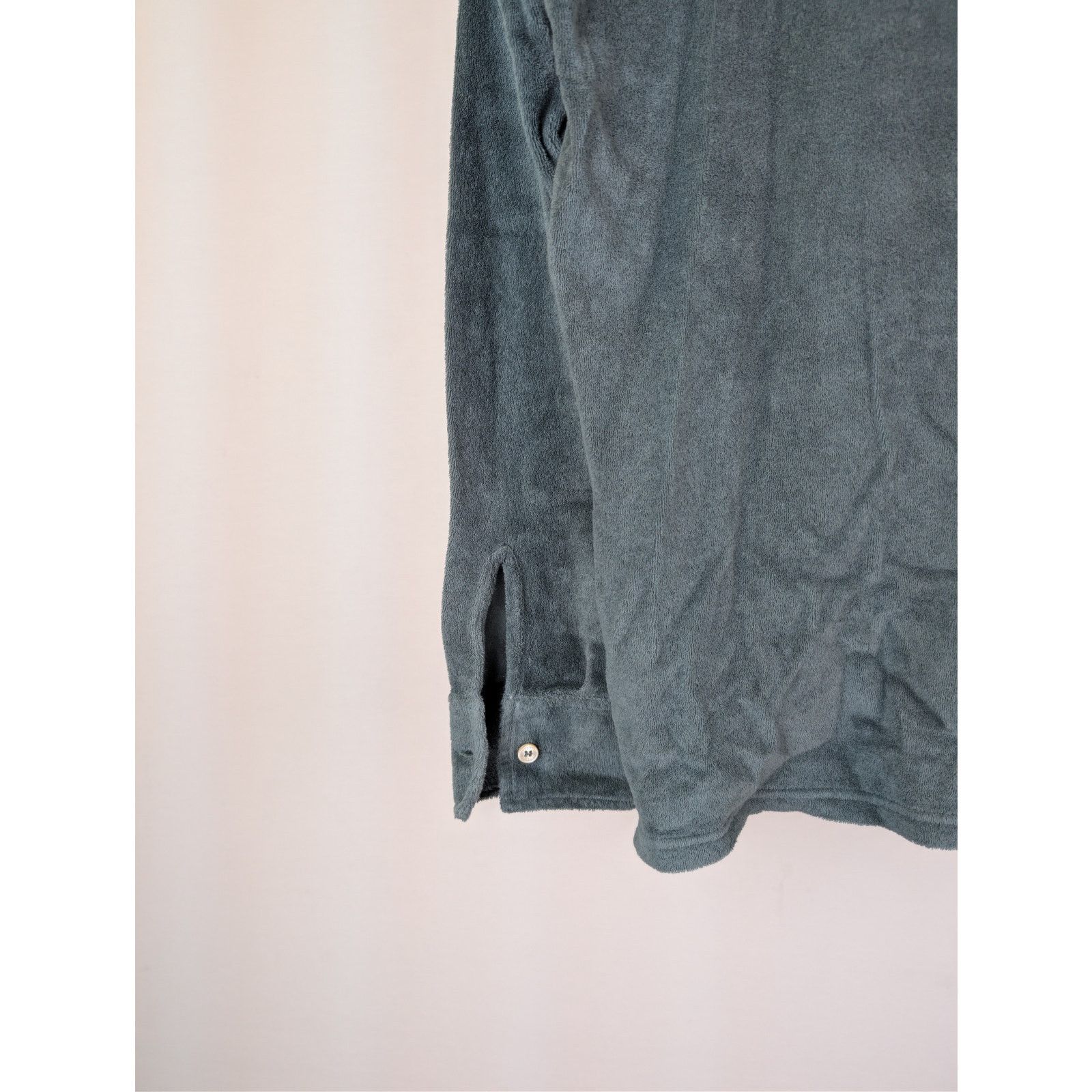 Fedeli o1rshd1 CC20 Front Pocket Suede Shirt in Green Size US M / EU 48-50 / 2 - 14 Thumbnail