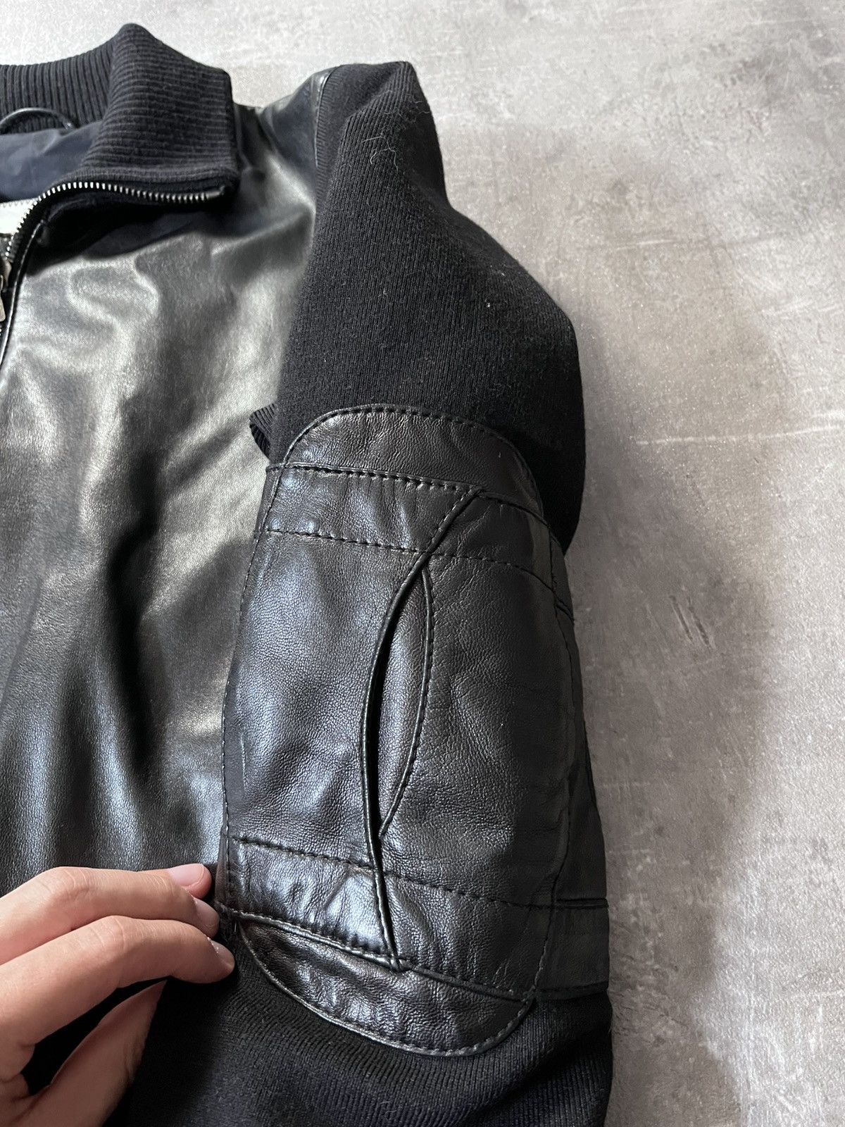 Prada Prada 2000s hybrid leather wool jacket black vintage Size US M / EU 48-50 / 2 - 5 Thumbnail