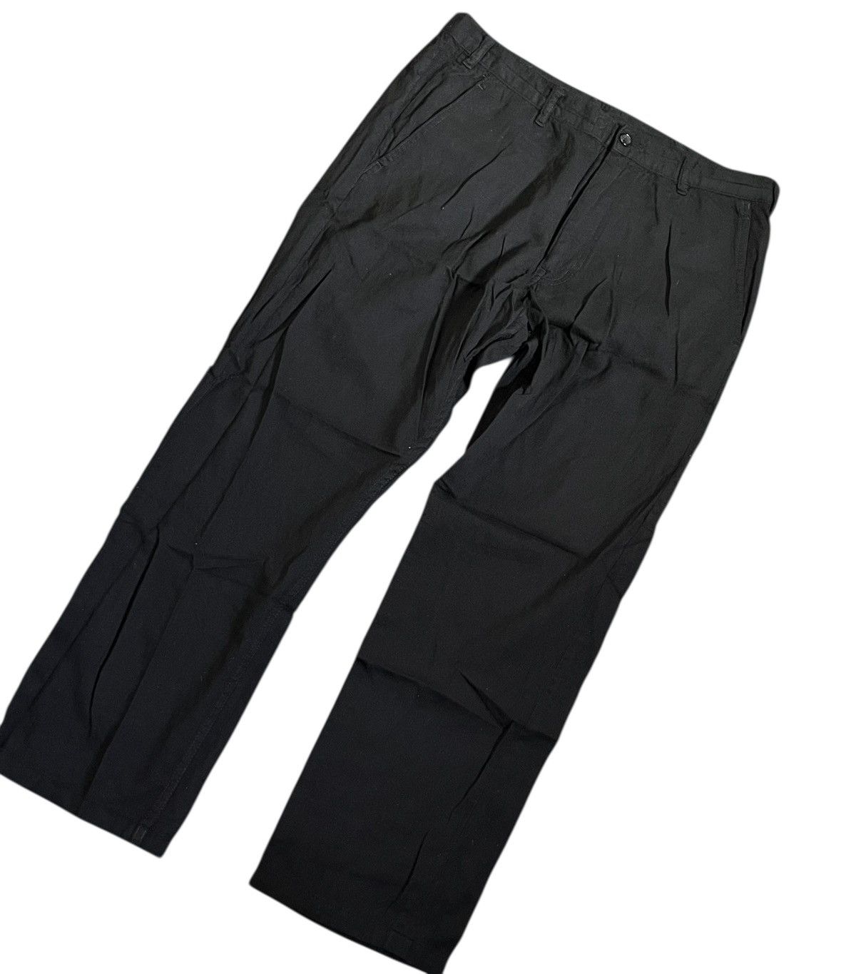 Comme des Garcons Cdg homme plus AD2007 straight black wool blend trousers Size US 34 / EU 50 - 2 Thumbnail