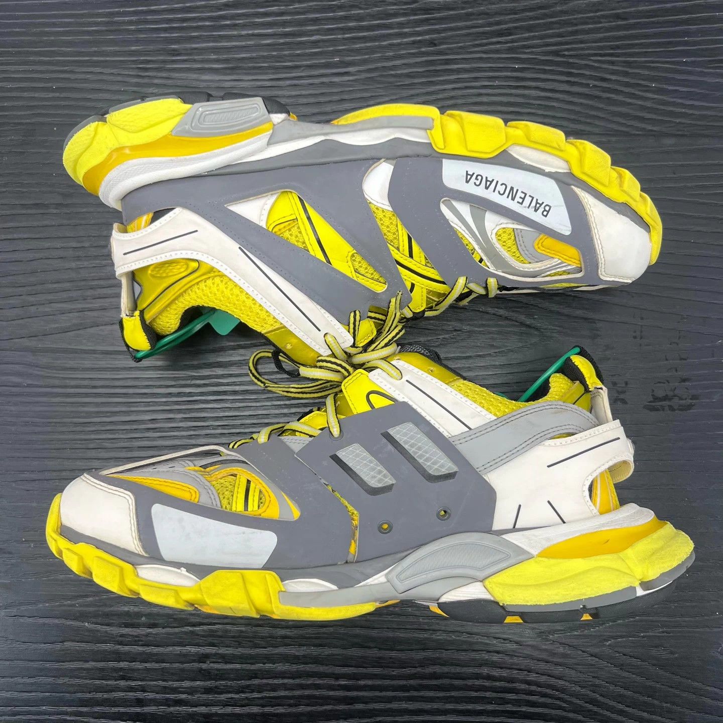 Balenciaga Balenciaga Track gray yellow men's size 43 Size US 10 / EU 43 - 2 Thumbnail