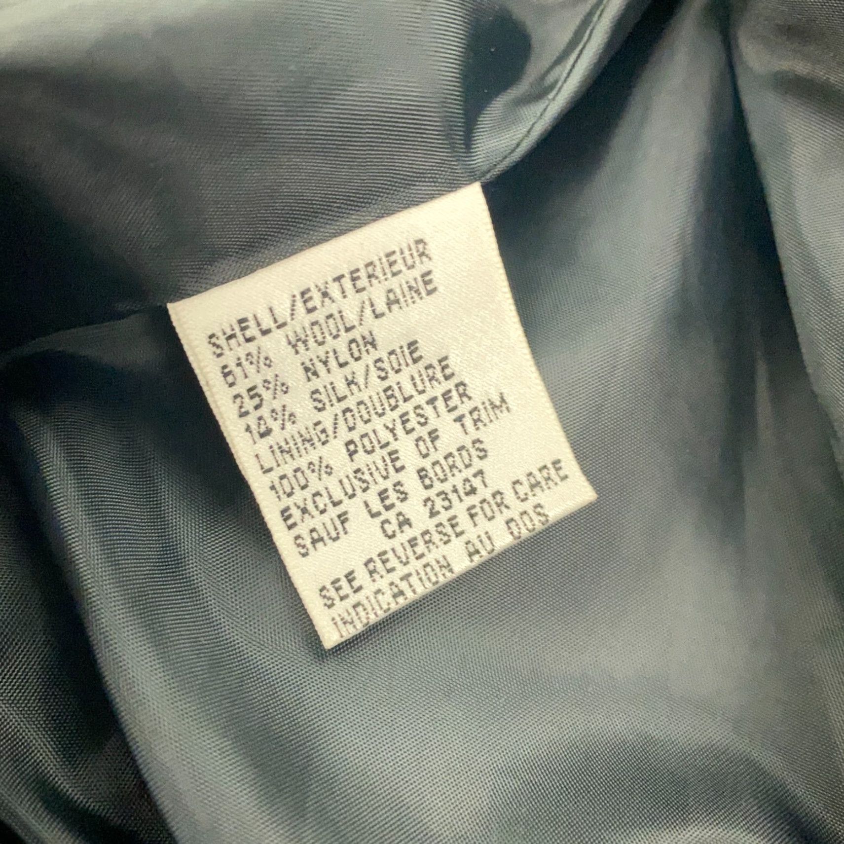 Talbots VINTAGE Talbots Petites Jacket Womens Size 2P Gray Herringbone Tweed Full Zip Wool Blend Lined Pockets 2P Womens Jacket 90s? Size XS / US 0-2 / IT 36-38 - 5 Thumbnail