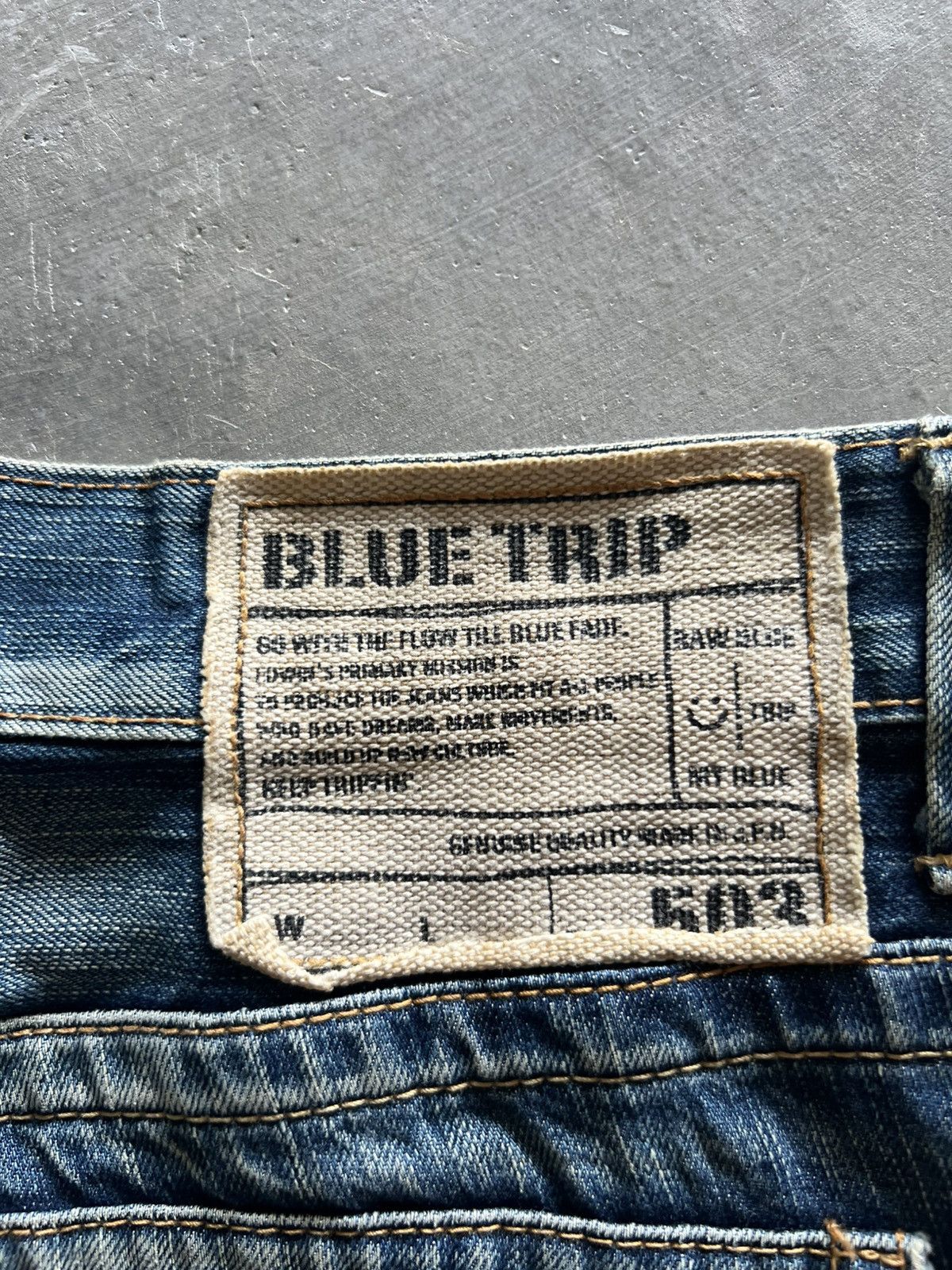 20471120 × Edwin × Japanese Brand flare edwin blue trip 503 dope faded washed punk grunge Size US 33 - 15 Thumbnail