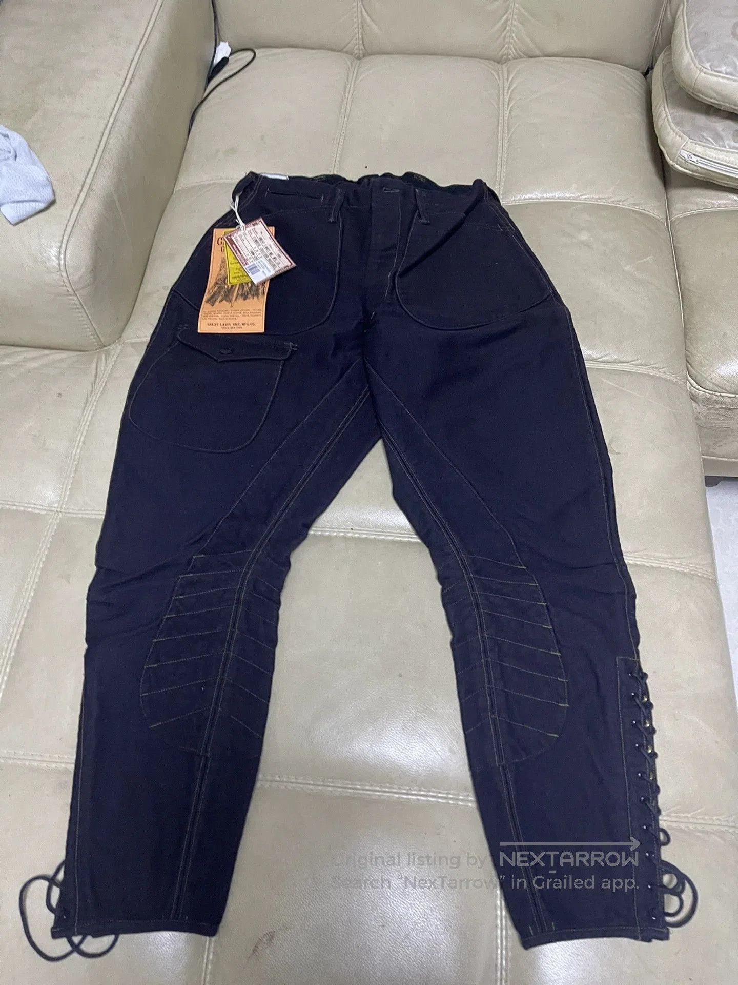 Freewheelers freewheelers timber cruiser deep blue pants. Size US 28 / EU 44 - 1 Thumbnail