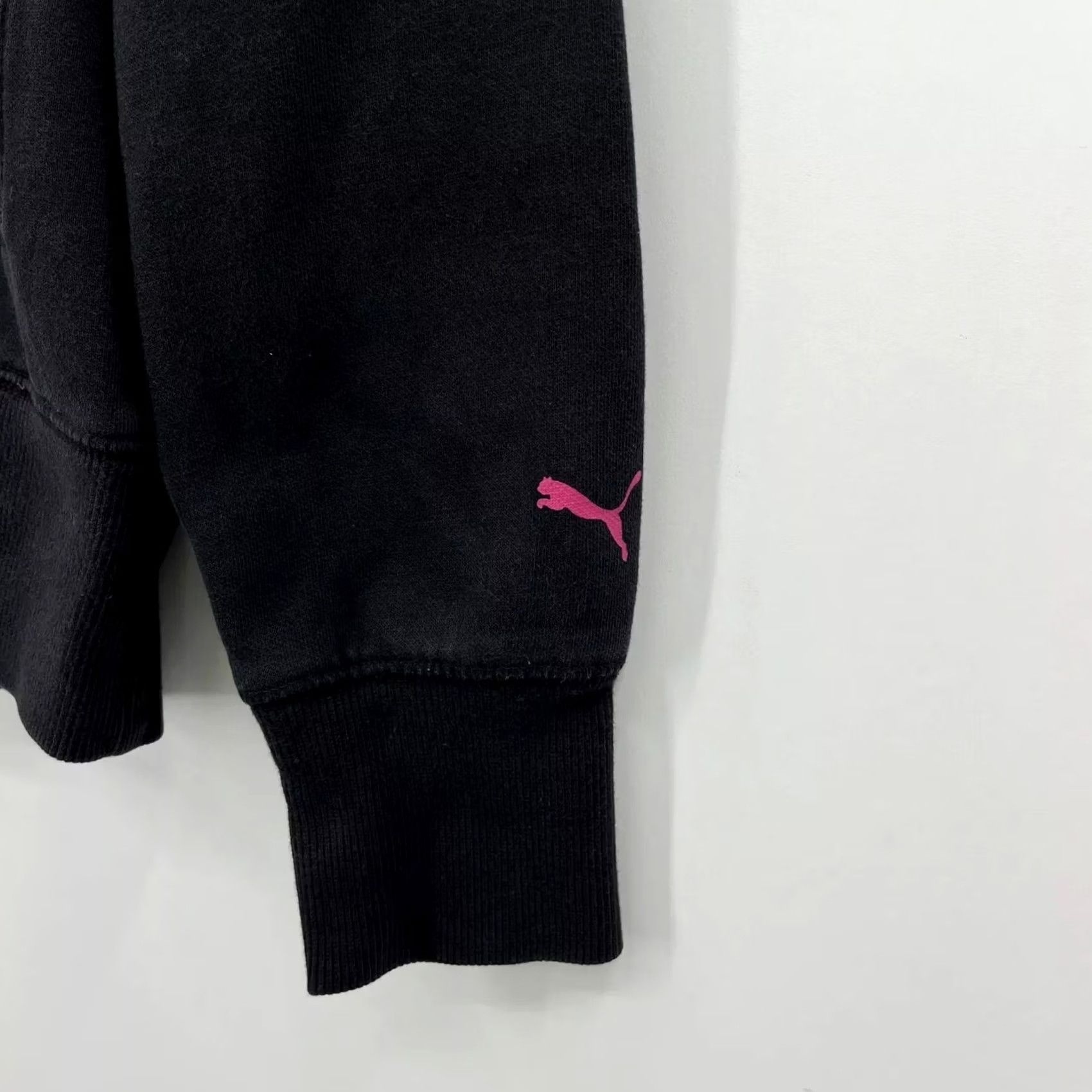 Puma PUMA Pullover Hoodie Women S Black Pink Drawstring Logo Pocket Size S / US 4 / IT 40 - 4 Thumbnail
