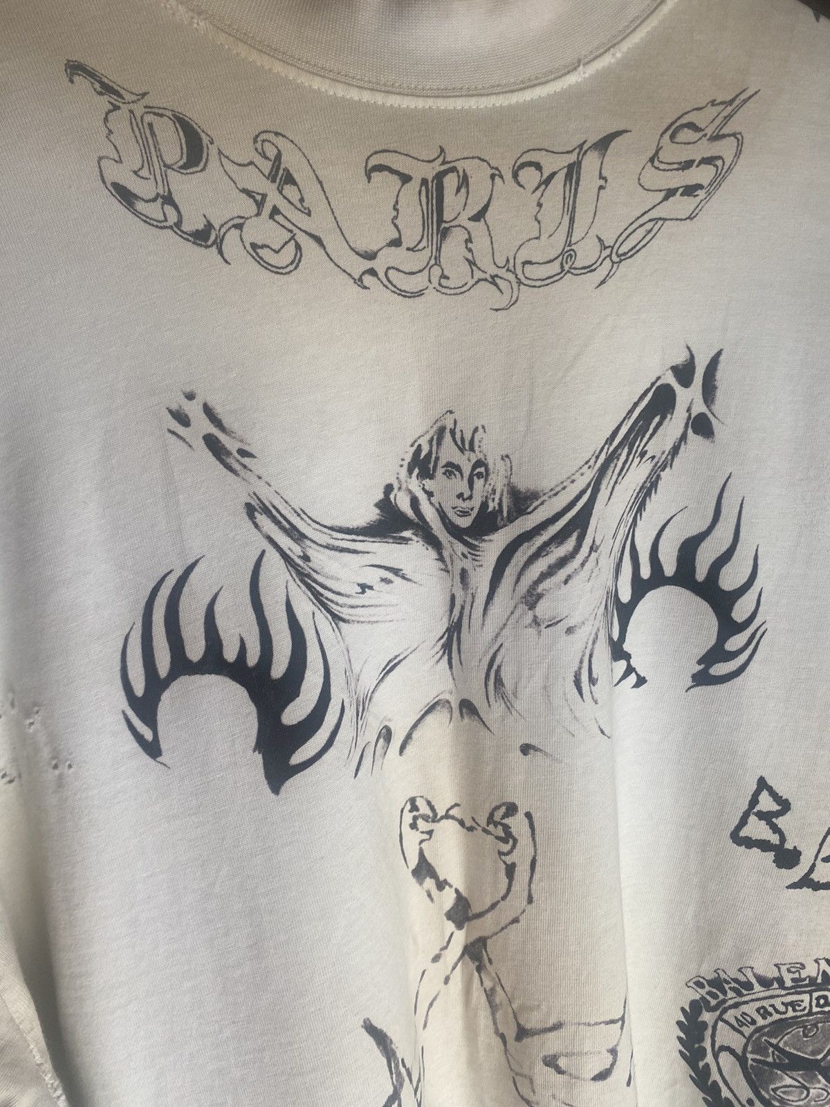 Balenciaga Balenciaga SS24 distressed tattoo long sleeve t-shirt Size US M / EU 48-50 / 2 - 8 Thumbnail