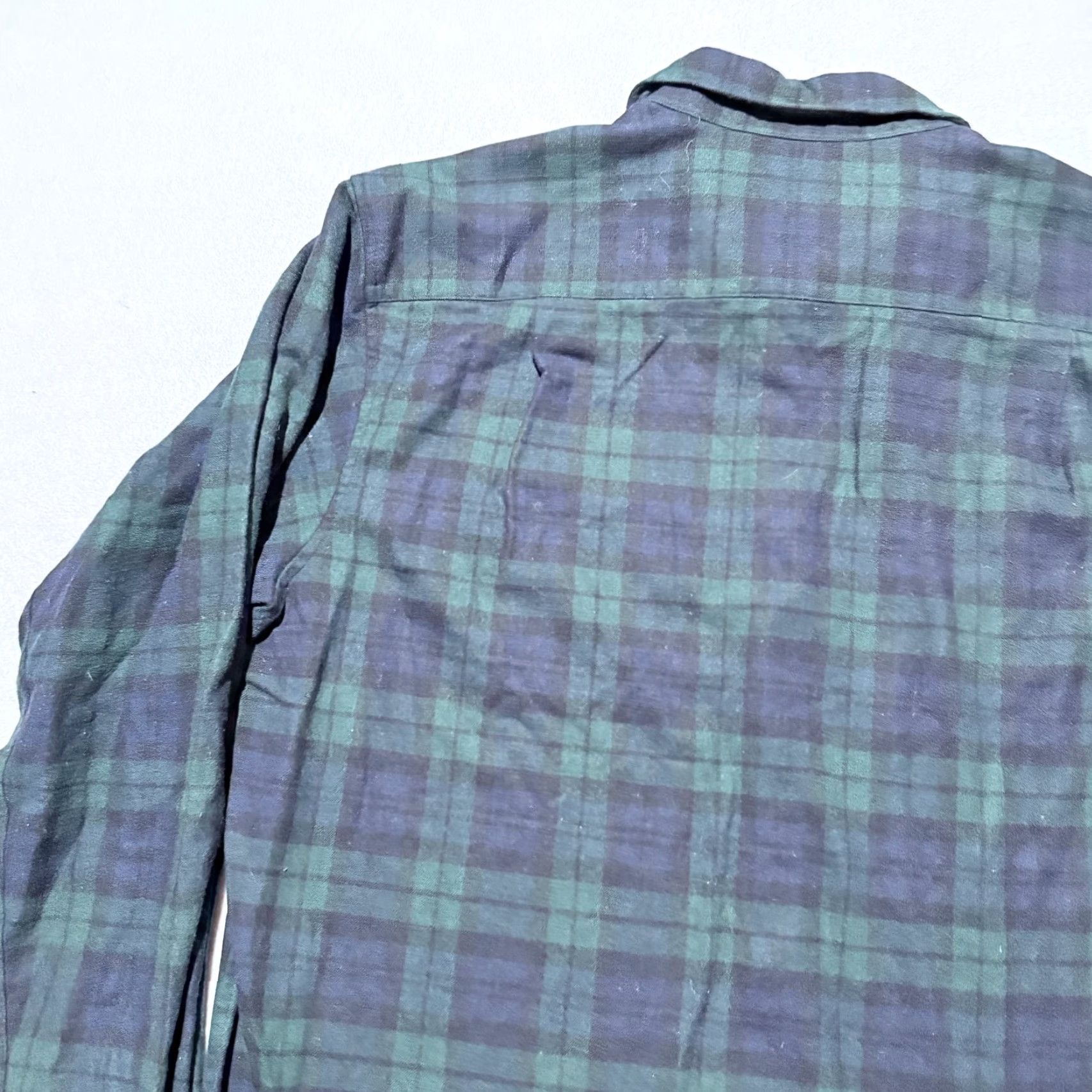Pendleton VINTAGE Pendleton Shirt Men Wool Plaid Navy/Green Long Sleeve XL Long Size US XL / EU 56 / 4 - 5 Thumbnail