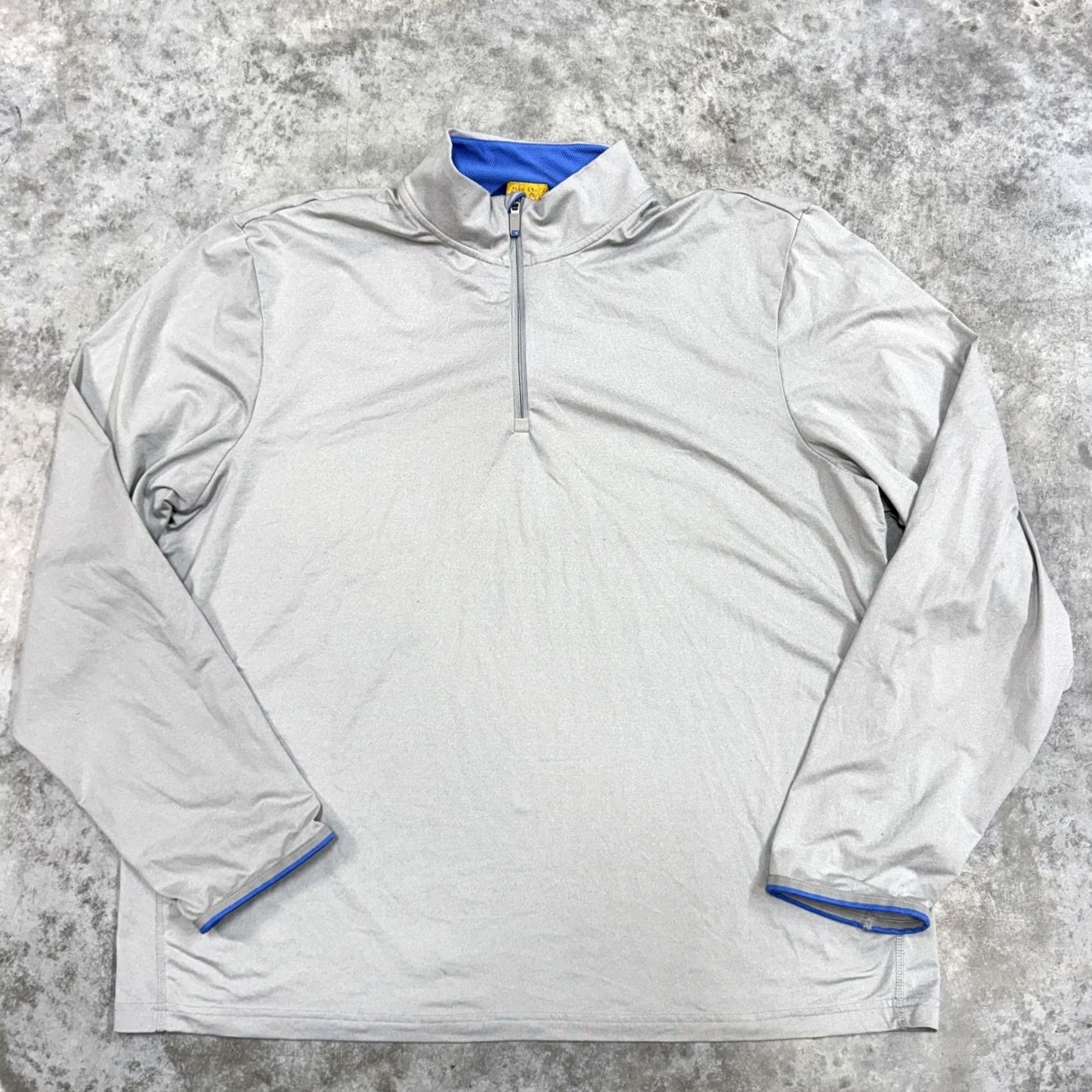 Polo Ralph Lauren Polo Ralph Lauren Pullover Mens 2XL 1/4 Zip Lightweight Golf Shirt Mock Neck Shirt Men Gray Size US XXL / EU 58 / 5 - 3 Thumbnail