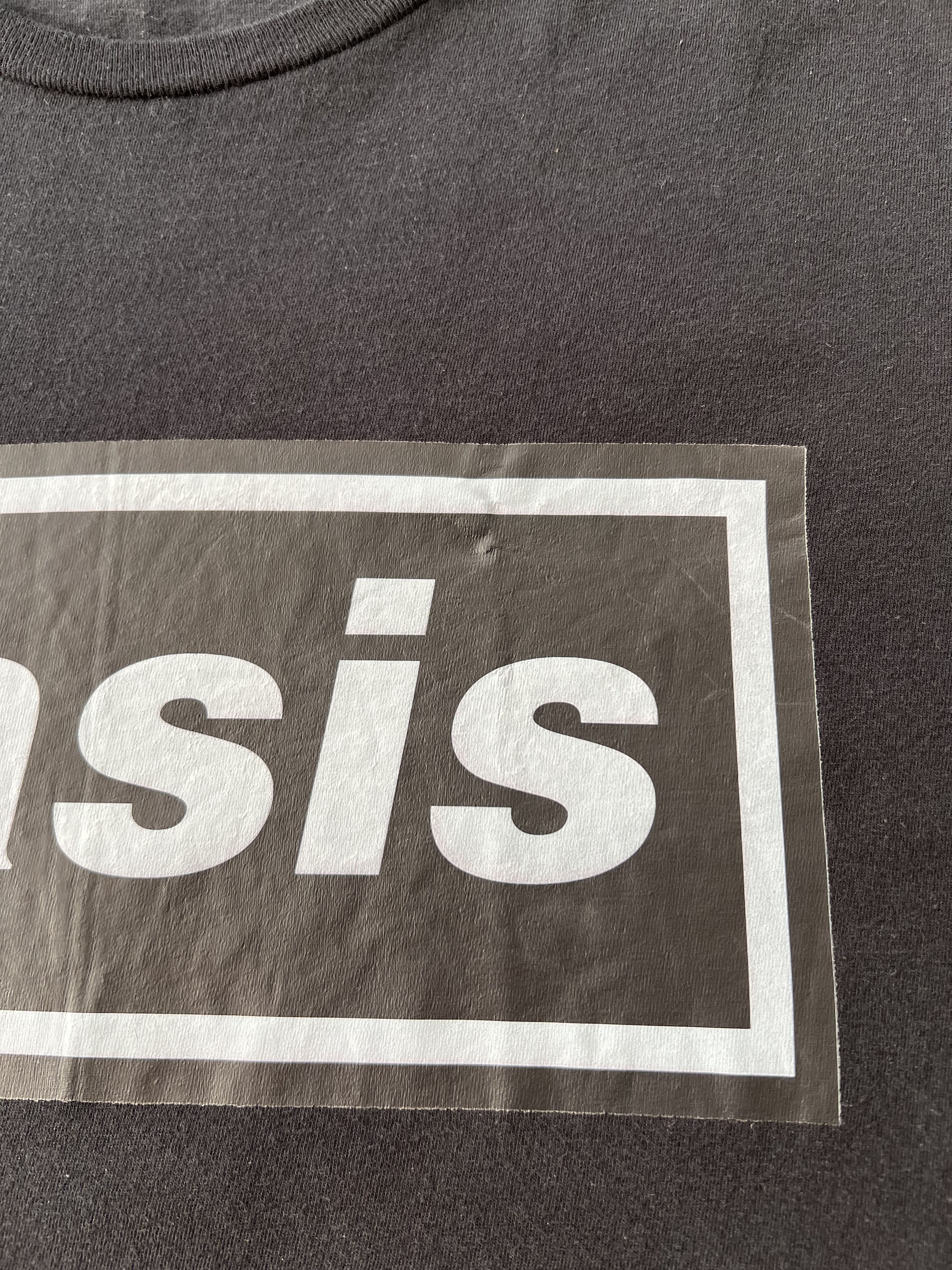 Band Tees Vintage 2020s Oasis Britpop Black T-shirt Size US M / EU 48-50 / 2 - 5 Thumbnail