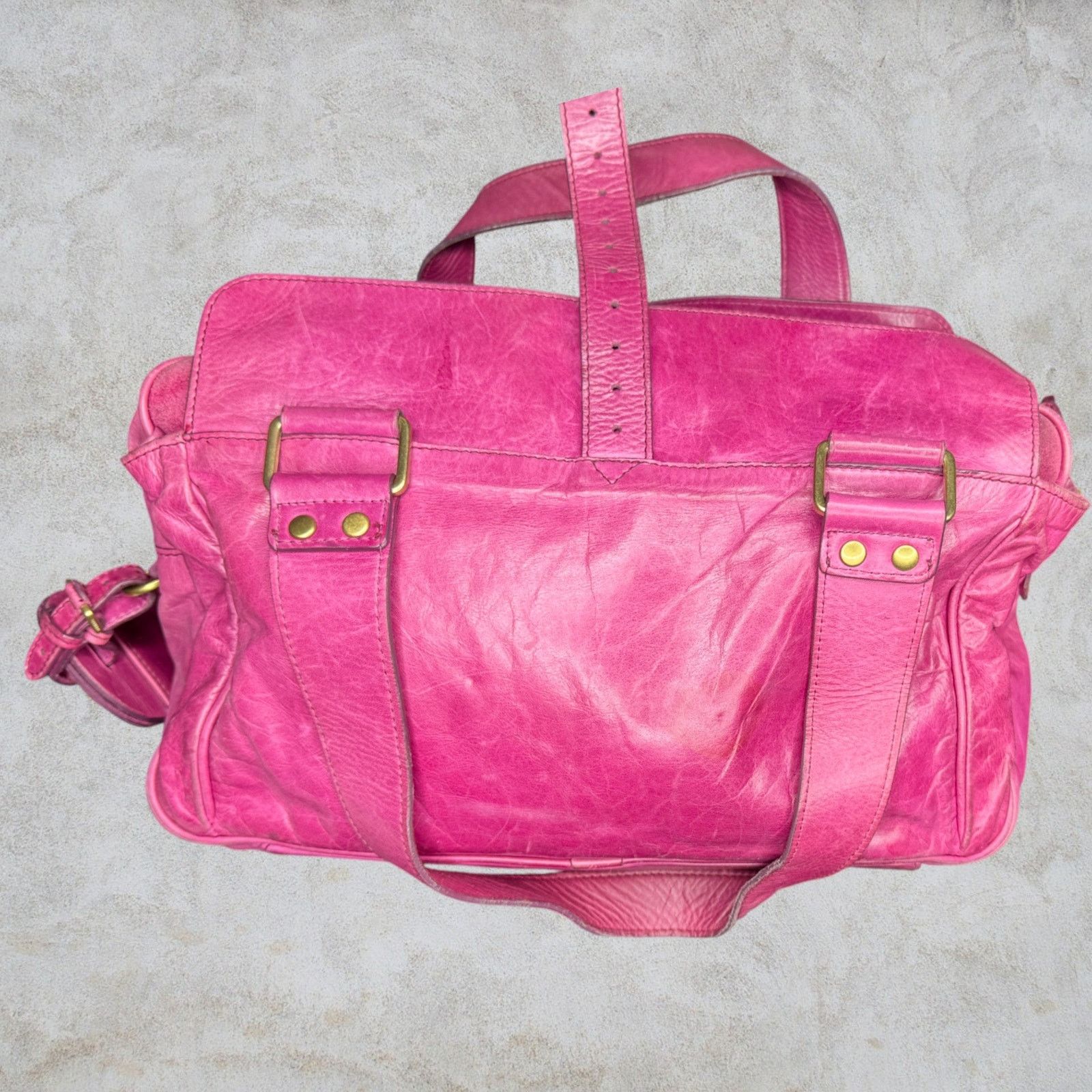 Mulberry Mulberry Mabel Pink Antiqued Leather Satchel Shoulder Bag Size ONE SIZE - 1 Thumbnail
