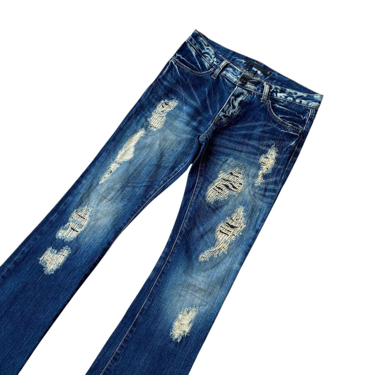 GOSTAR DE FUGA FLARED FUGA DISTRESSED DENIM BOOTCUT W29" Size US 30 / EU 46 - 3 Thumbnail