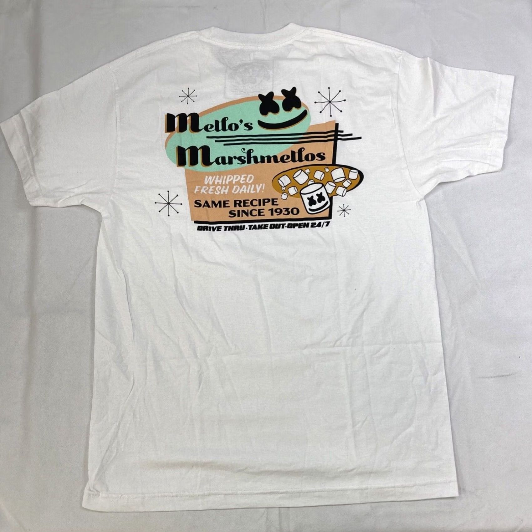 Vintage Mellogang NWT Men's T-Shirt Marshmello DJ White L Mens Short Sleeve Regular Size Large Size US L / EU 52-54 / 3 - 6 Thumbnail