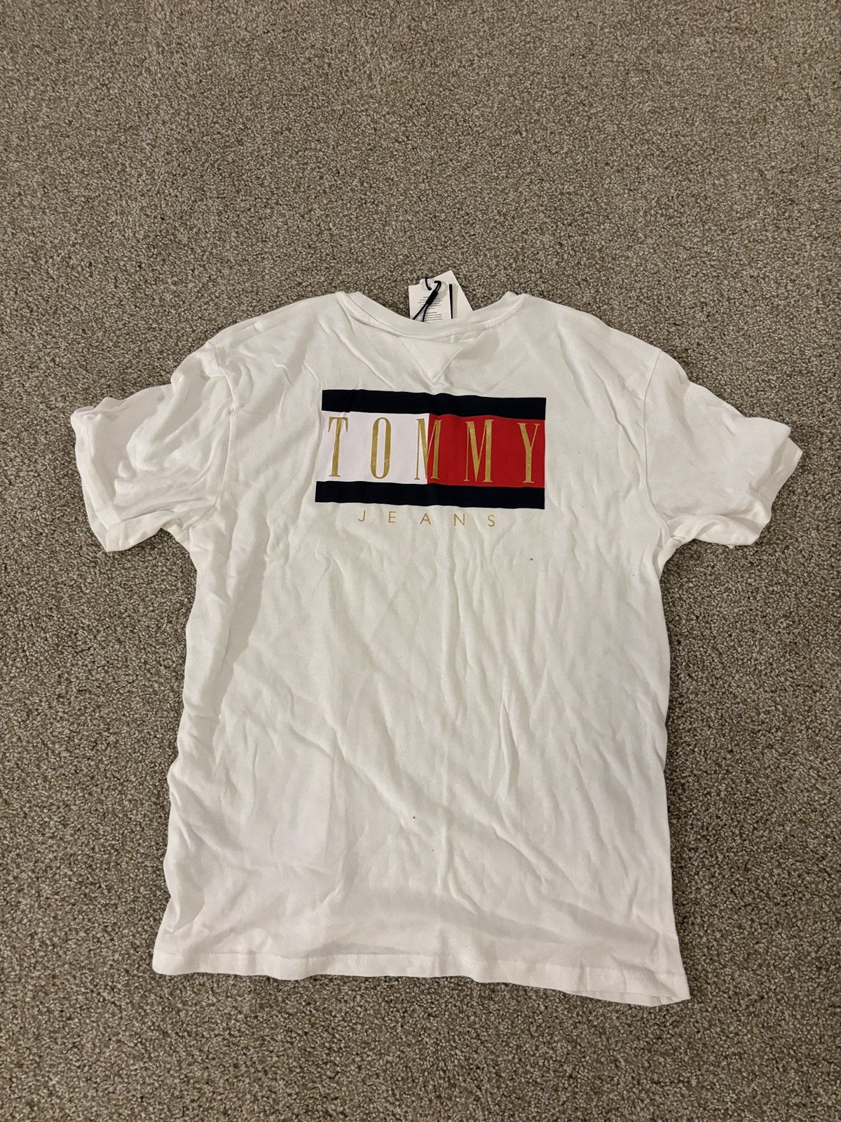 Tommy Hilfiger × Vintage White Tommy Hilfiger Shirt Size US XL / EU 56 / 4 - 1 Thumbnail