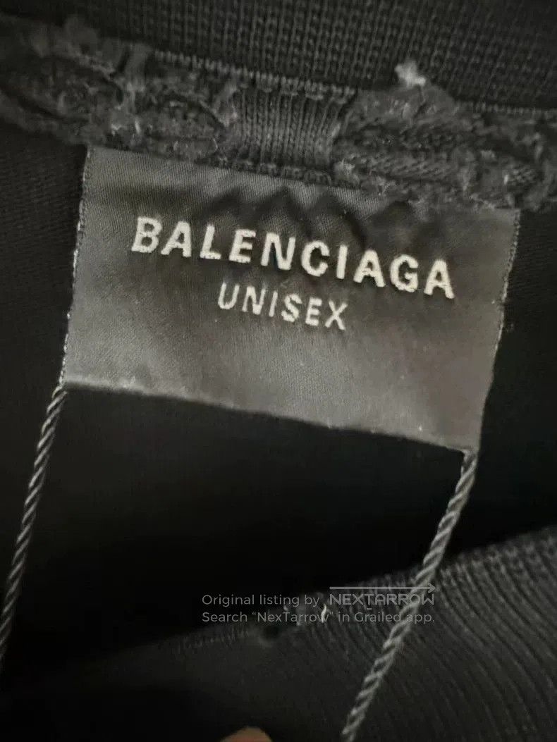 Balenciaga Balenciaga Distressed Mud-Dye Short Sleeve. Size US XL / EU 56 / 4 - 3 Thumbnail