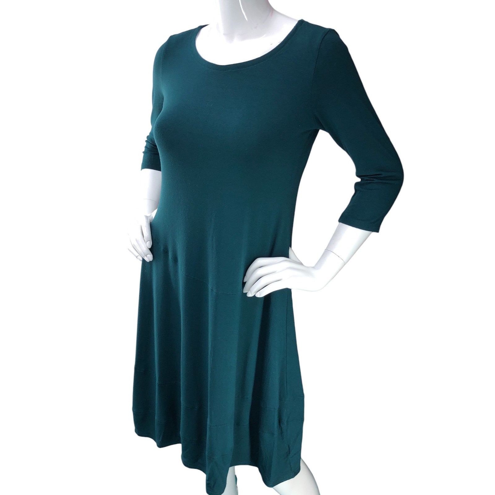 Eileen Fisher Eileen Fisher Size XS Dress Fit & Flare Jersey Knit Stretch Size XS / US 0-2 / IT 36-38 - 2 Thumbnail