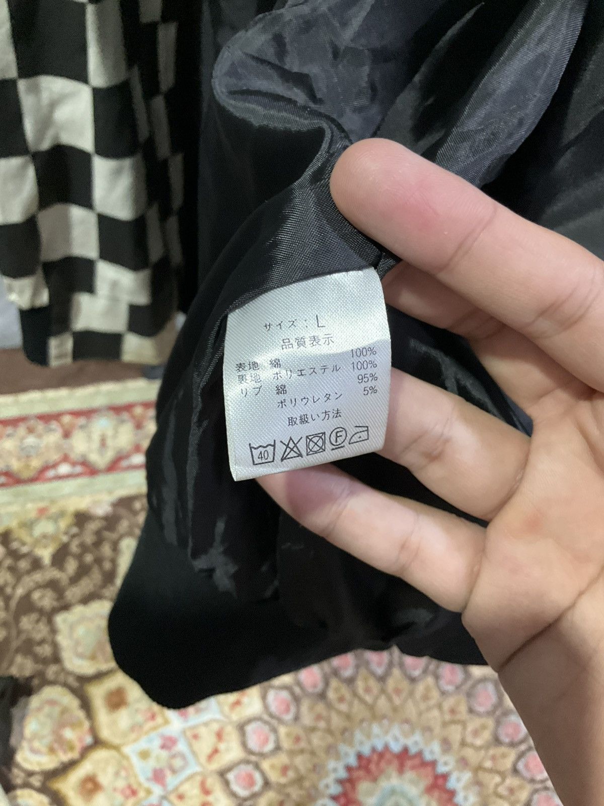 Art Comes First Black and White Checkered Mens Bomber Jacket Casper John Size US XXL / EU 58 / 5 - 11 Thumbnail
