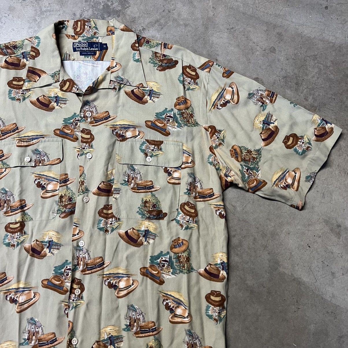 Polo Ralph Lauren × RRL Ralph Lauren × Vintage Vintage 2000’s Polo Ralph Lauren Classic S/S Hawaiian Shirt Size US M / EU 48-50 / 2 - 1 Thumbnail