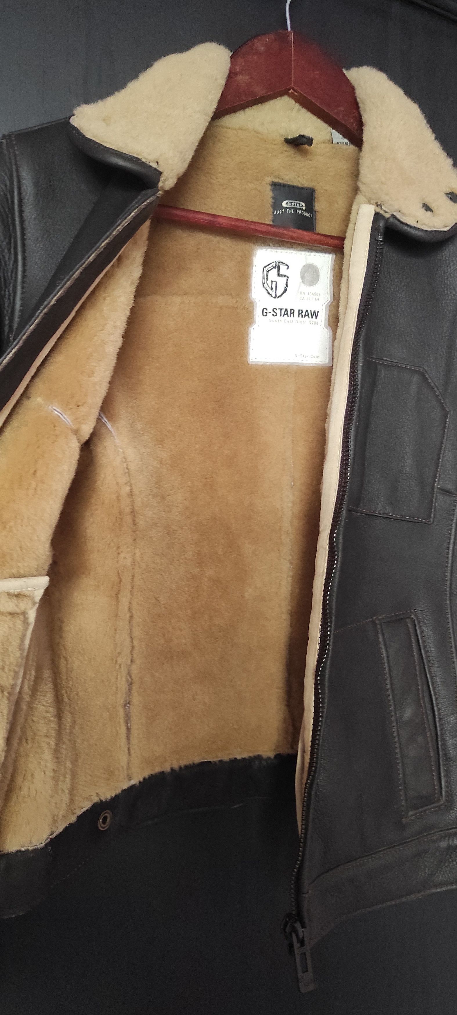 G-Star G Star Raw Shearling Lampskin Pilot Jacket Brown Size XS Size XS / US 0-2 / IT 36-38 - 10 Thumbnail