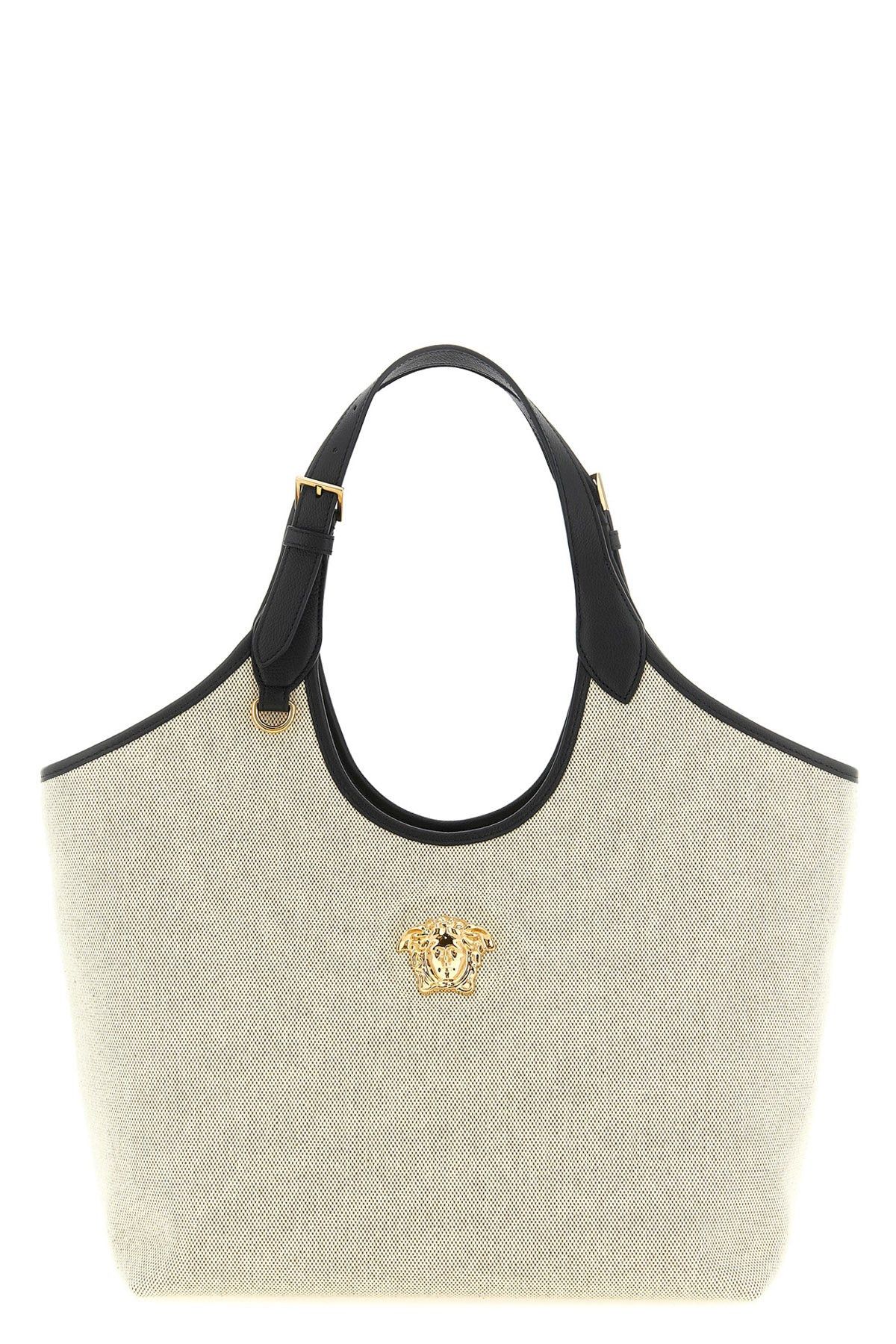 Versace ob2d0Lne0726 Size: OS / Medium La Medusa Shopping Bag Beige Size ONE SIZE - 1 Thumbnail