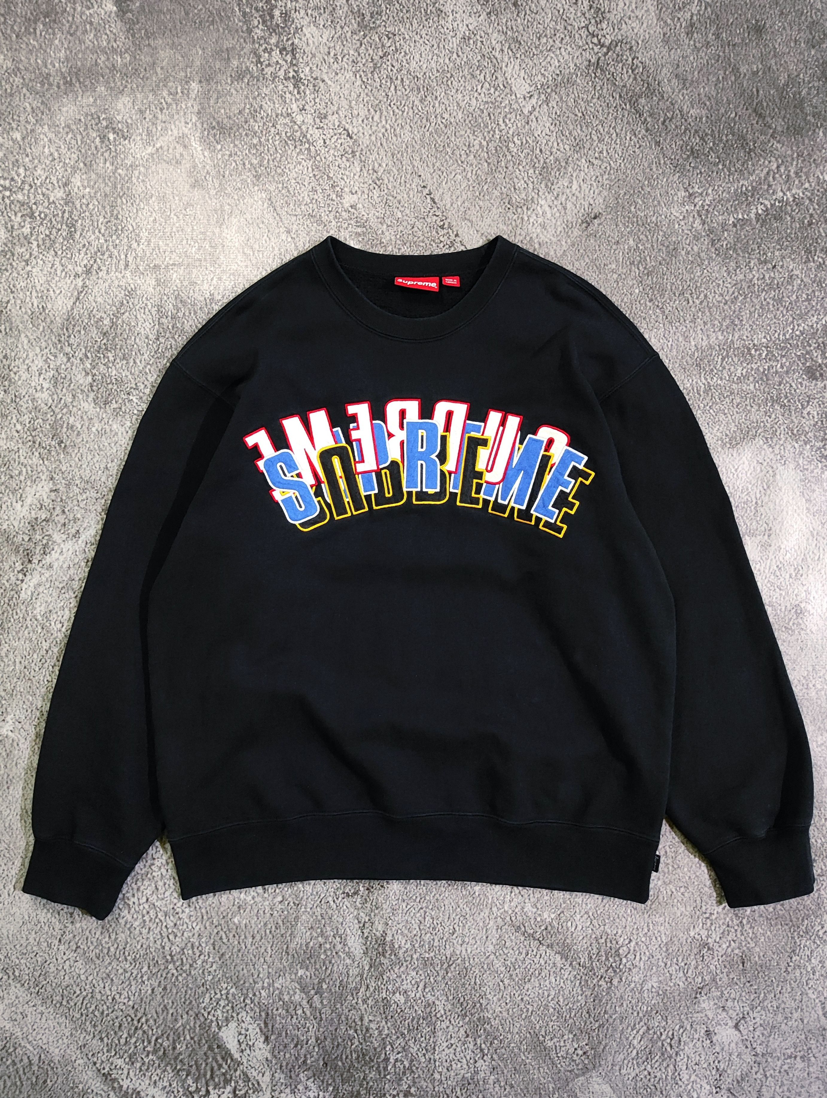 Streetwear × Supreme Supreme Stacked Crewneck | Grailed 