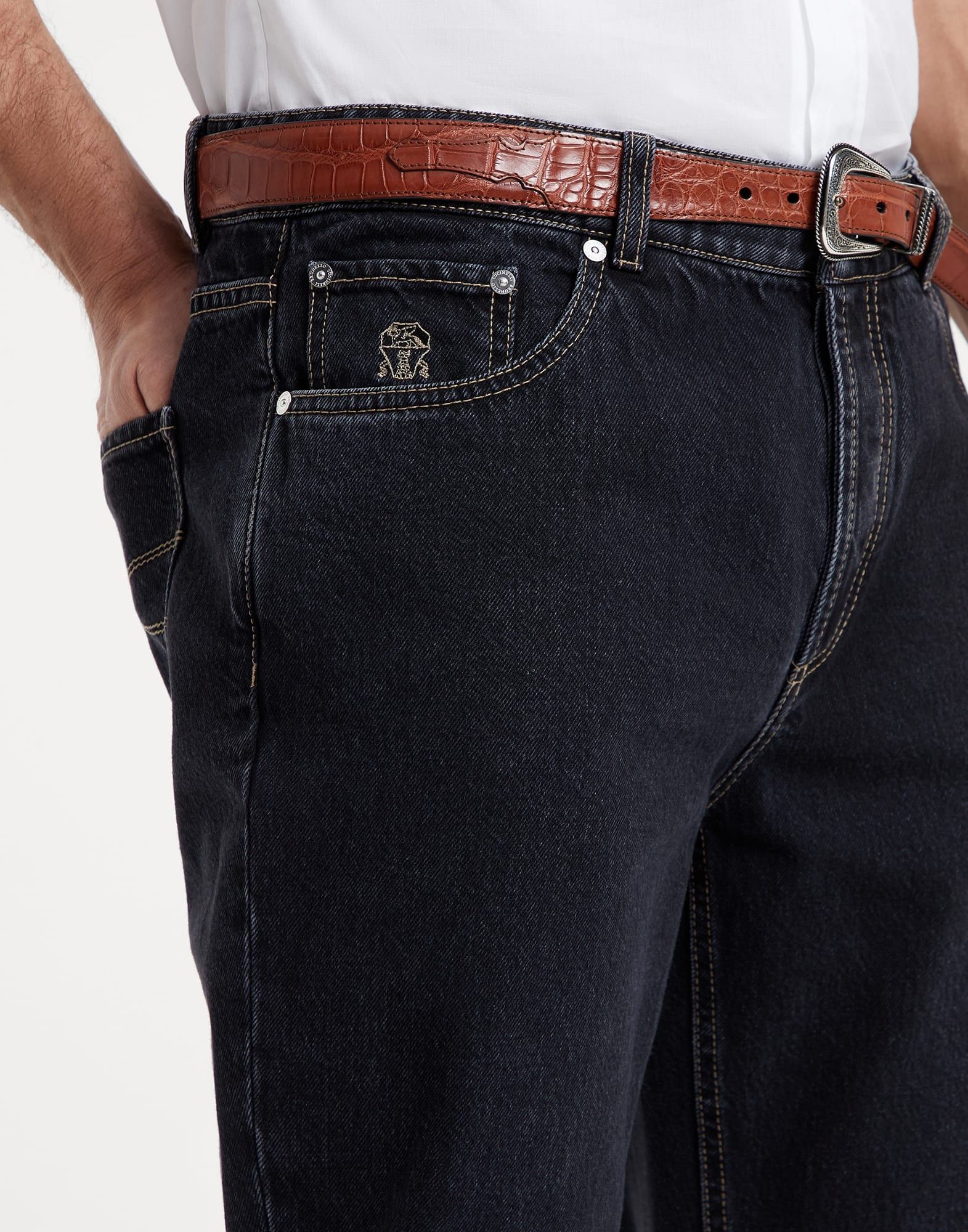 Brunello Cucinelli Denim Pants in Open Blue Size US 36 / EU 52 - 3 Thumbnail