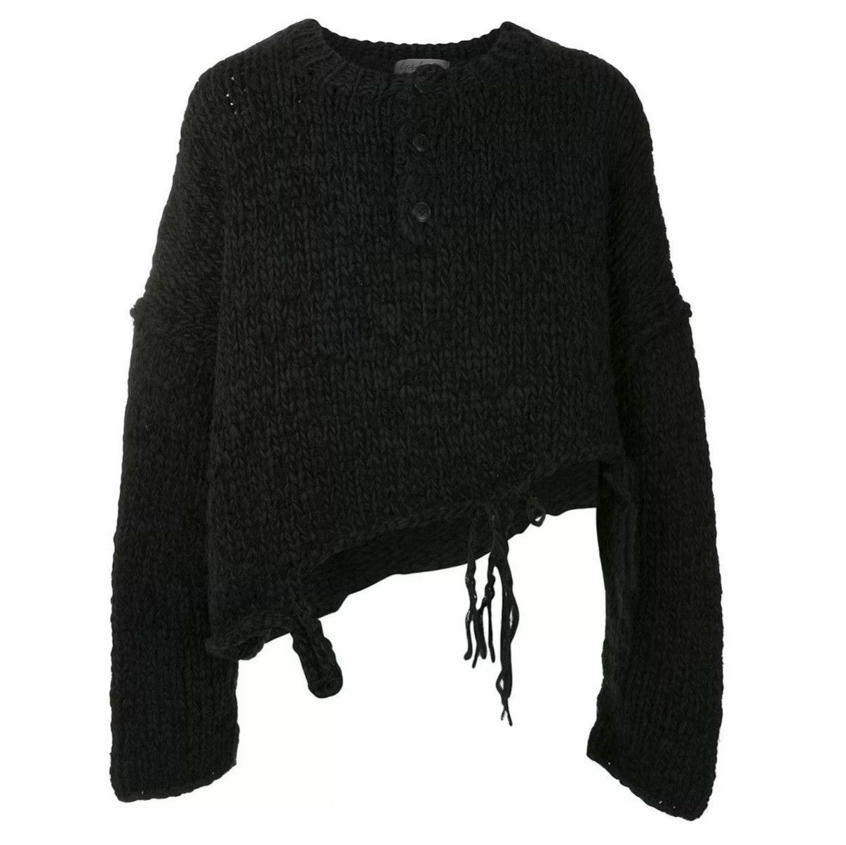 Yohji Yamamoto Archive Yohji Yamamoto FW20 Cropped Oversized Sweater Size US L / EU 52-54 / 3 - 1 Thumbnail