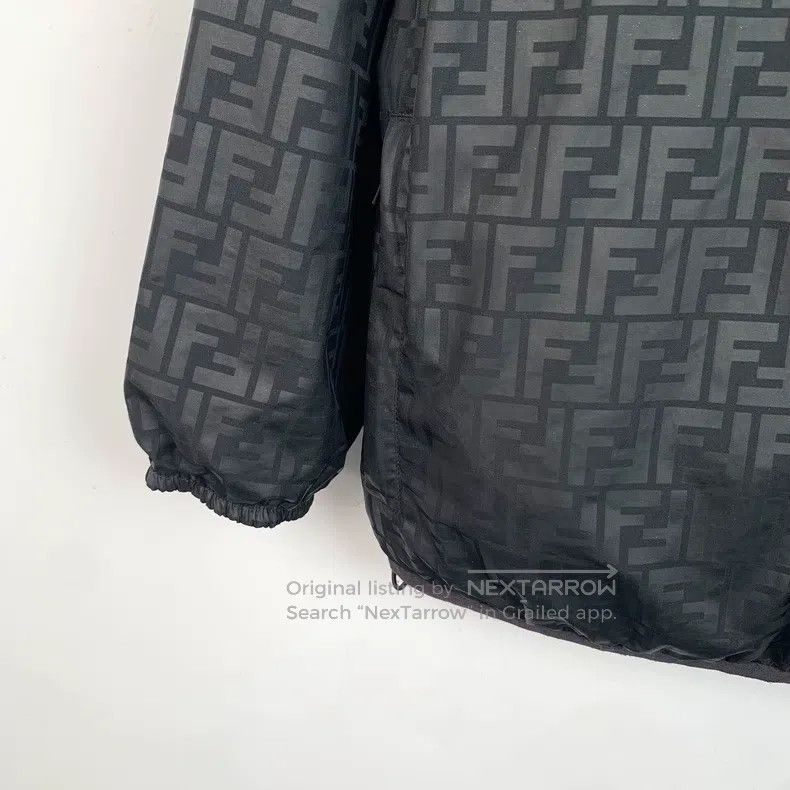 Fendi Fendi Color-blocked logo letter all-over print hooded zip- Size M / US 6-8 / IT 42-44 - 6 Thumbnail