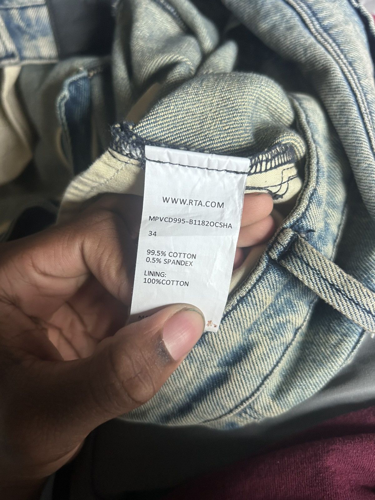 Rta RTA Jeans (34) Size US 34 / EU 50 - 4 Thumbnail