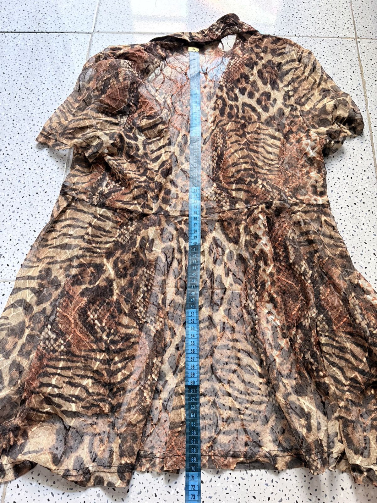 Le Grande Bleu (L.G.B.) Y2K Japanese Tiger Mesh Women Outer Size M / US 6-8 / IT 42-44 - 12 Thumbnail