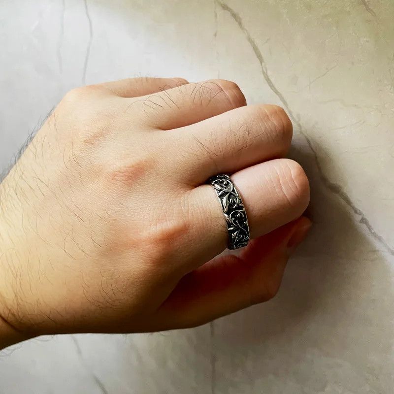 Jewelry Retro Eternal Vine Flower Ring Size ONE SIZE - 3 Thumbnail