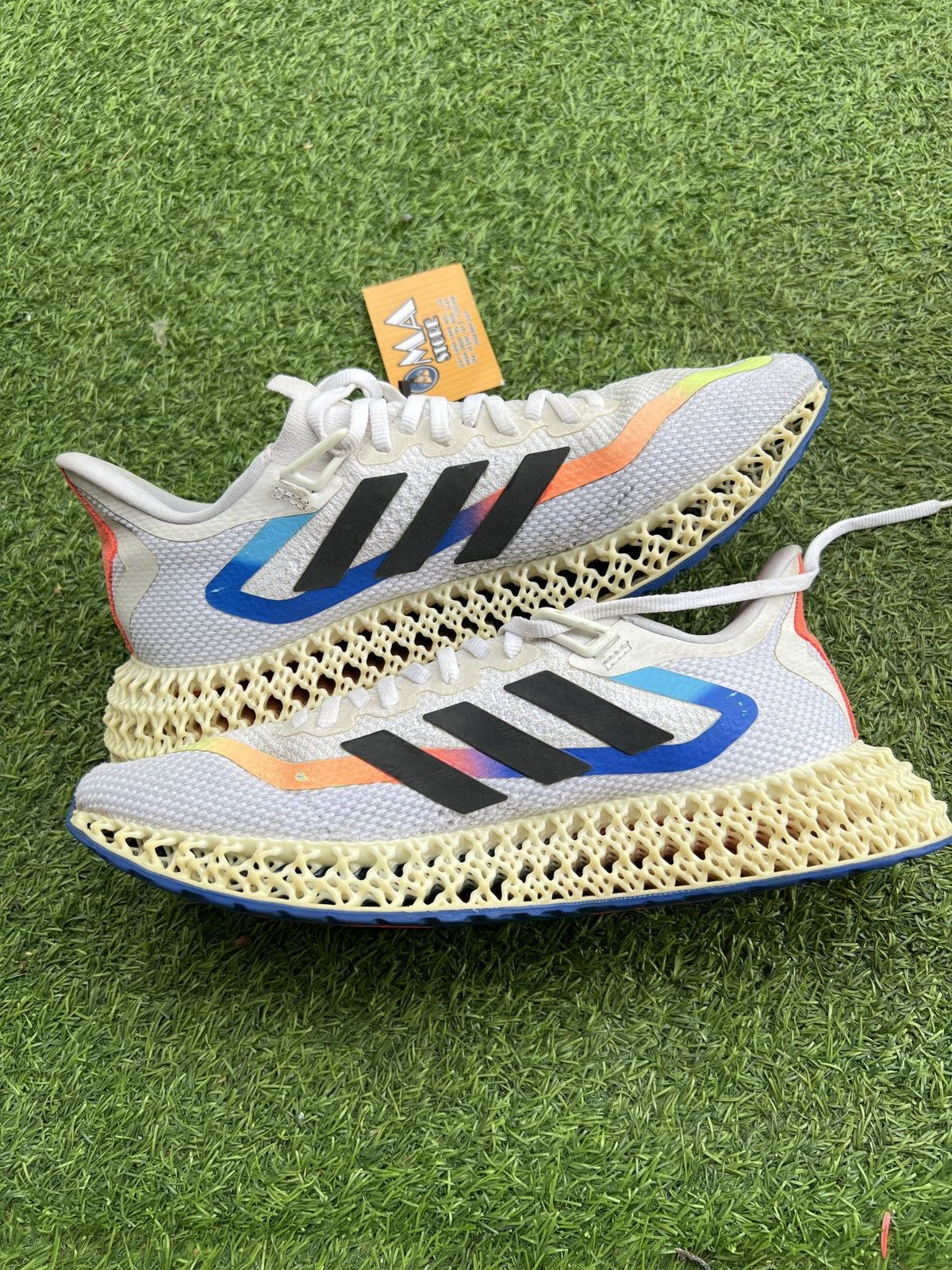 Adidas adidas 4DFWD 2 White Power Blue Men's - HQ1039 Size US 10.5 / EU 43-44 - 2 Thumbnail