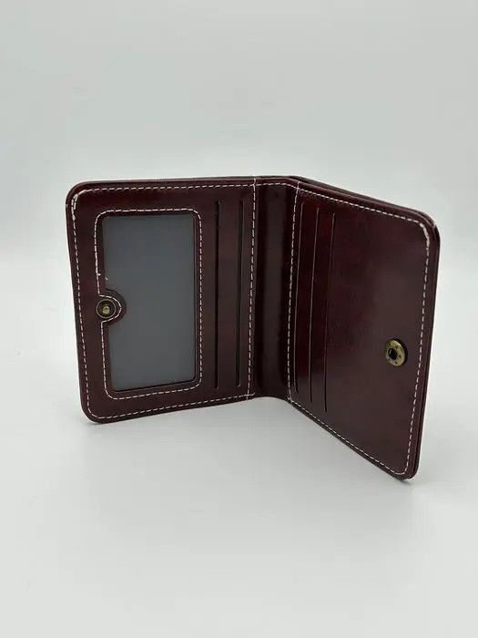 Japanese Brand × Vintage Y2K Leather Cross Wallet (burgundy) Size ONE SIZE - 2 Thumbnail