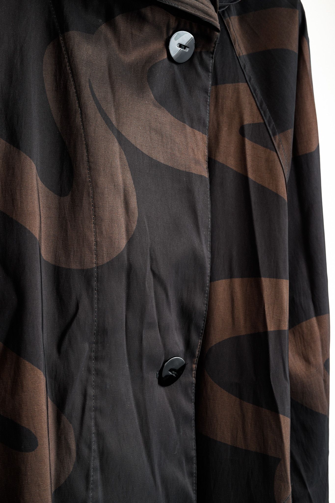 Other Mycra Pac Donatella Wavy-Print Reversible Long Raincoat Size XL / US 12-14 / IT 48-50 - 11 Thumbnail