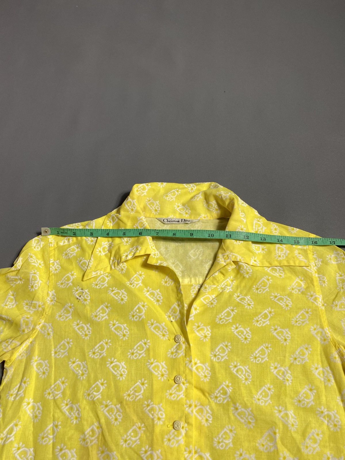 Christian Dior Monsieur Christian Dior Full Print Button Up Shirt Size L / US 10 / IT 46 - 10 Thumbnail