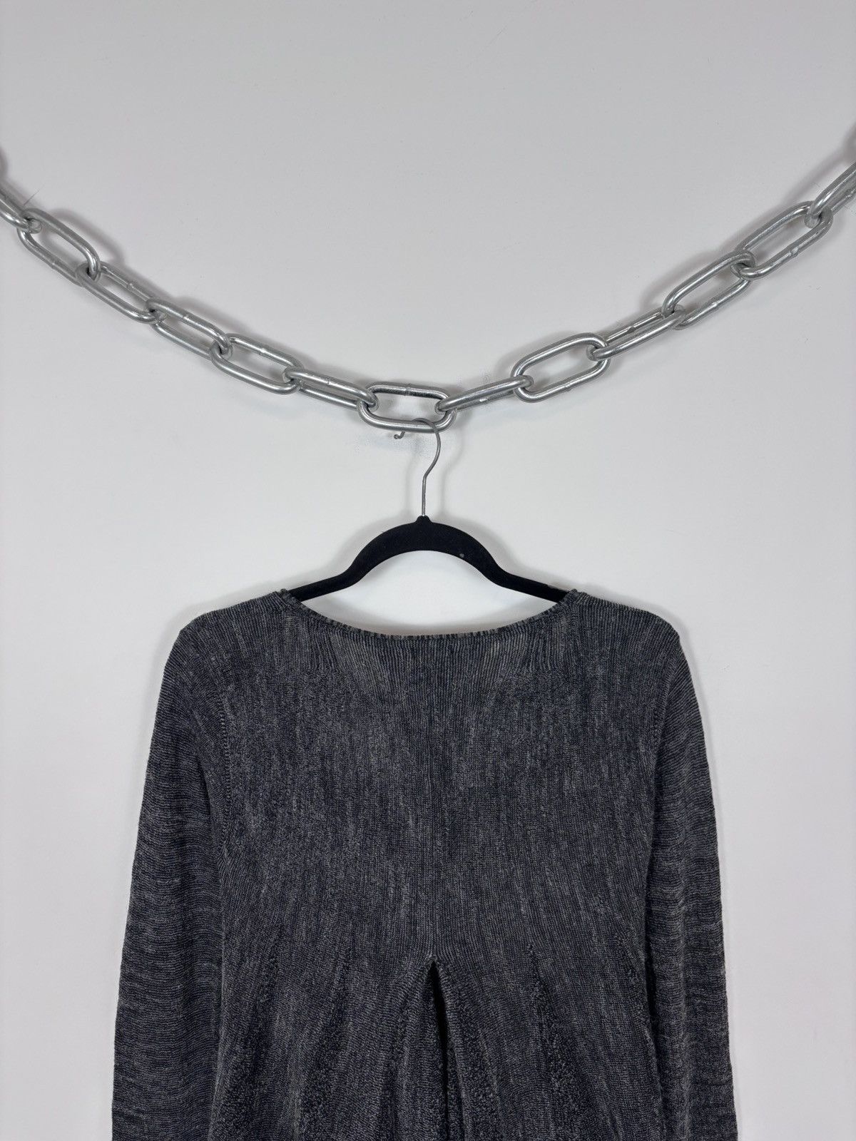 Transit Transit Par Such Women’s Avant Garde Gray Wool Ruffle Dress Size M / US 6-8 / IT 42-44 - 18 Thumbnail