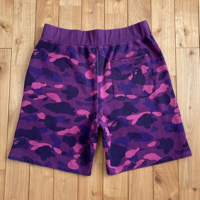 Bape BAPE Sweat shorts purple camo a bathing ape ★size XL Size US 36 / EU 52 - 2 Thumbnail